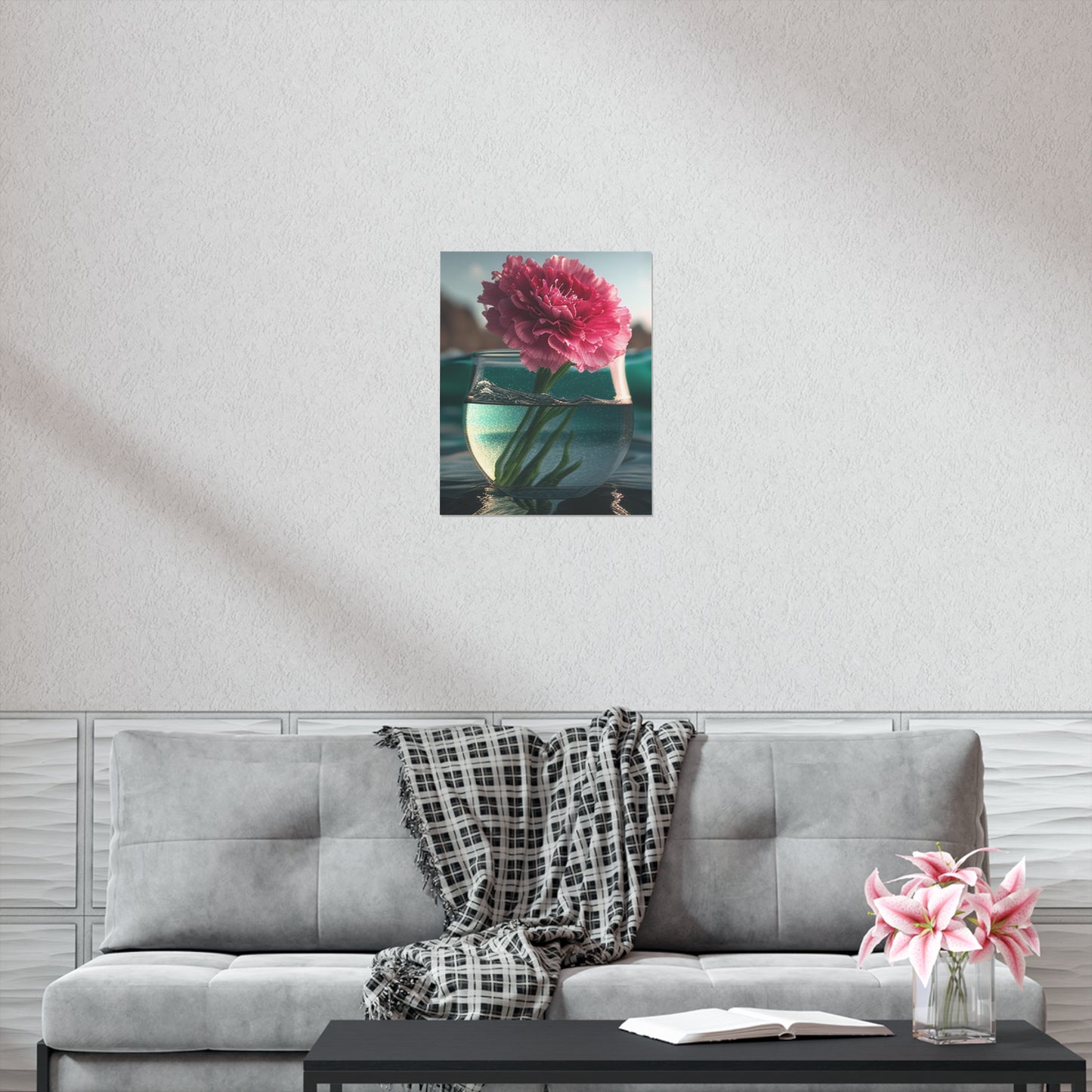 Premium Matte Vertical Posters Carnation 1