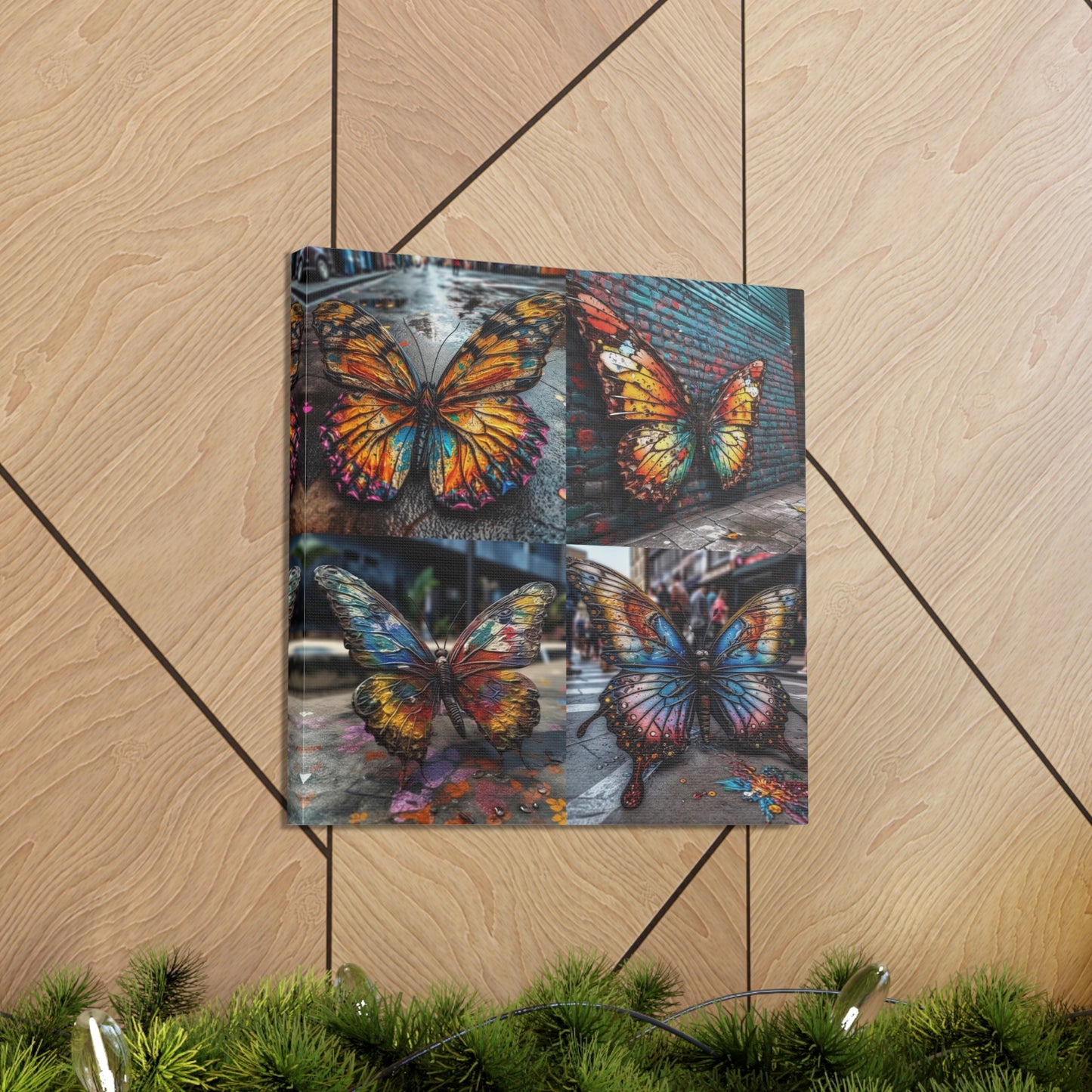 Canvas Gallery Wraps Liquid Street Butterfly 5
