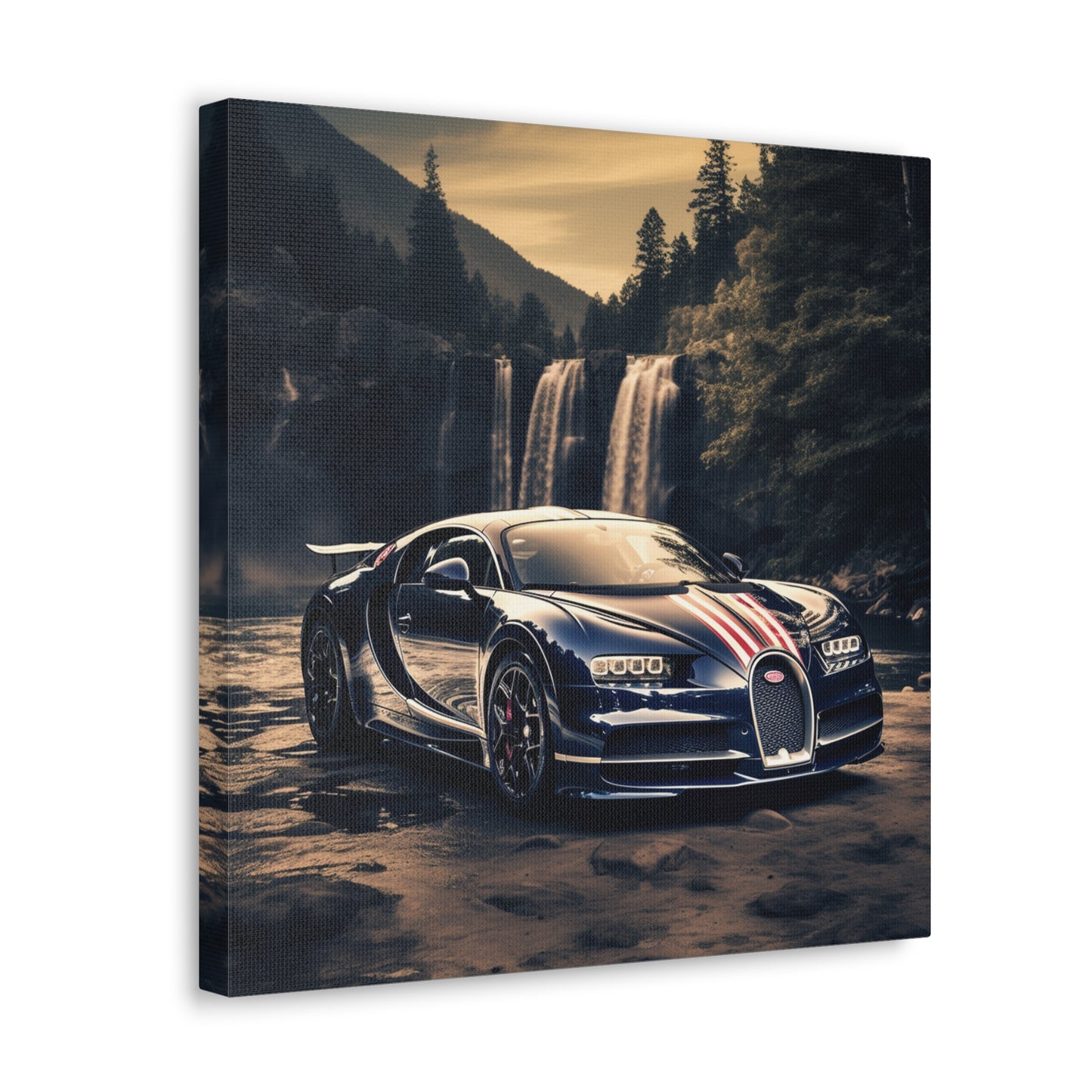 Canvas Gallery Wraps Bugatti Waterfall 2