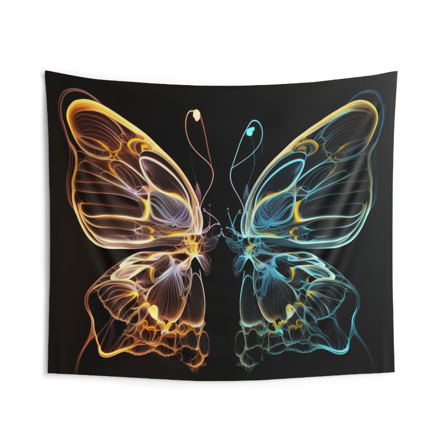 Indoor Wall Tapestries Neon Glo Butterfly 3