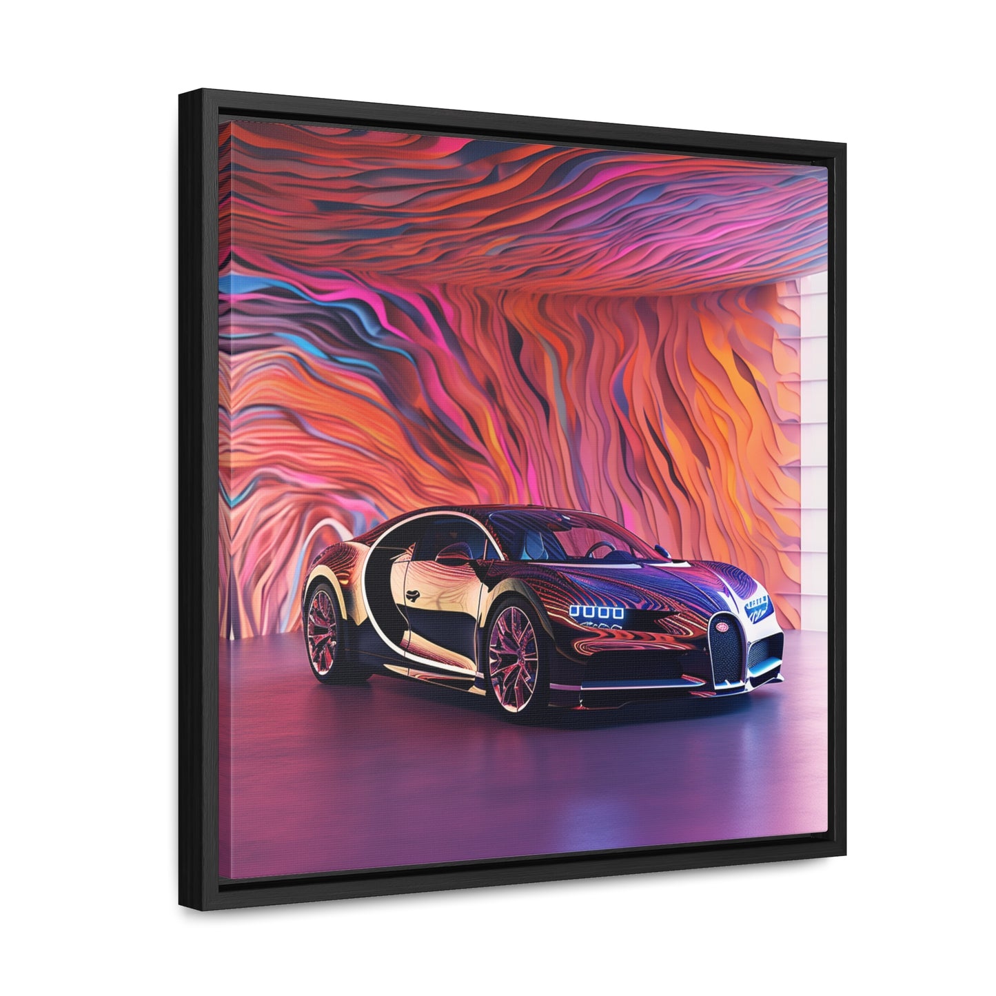 Gallery Canvas Wraps, Square Frame Bugatti Abstract Flair 4