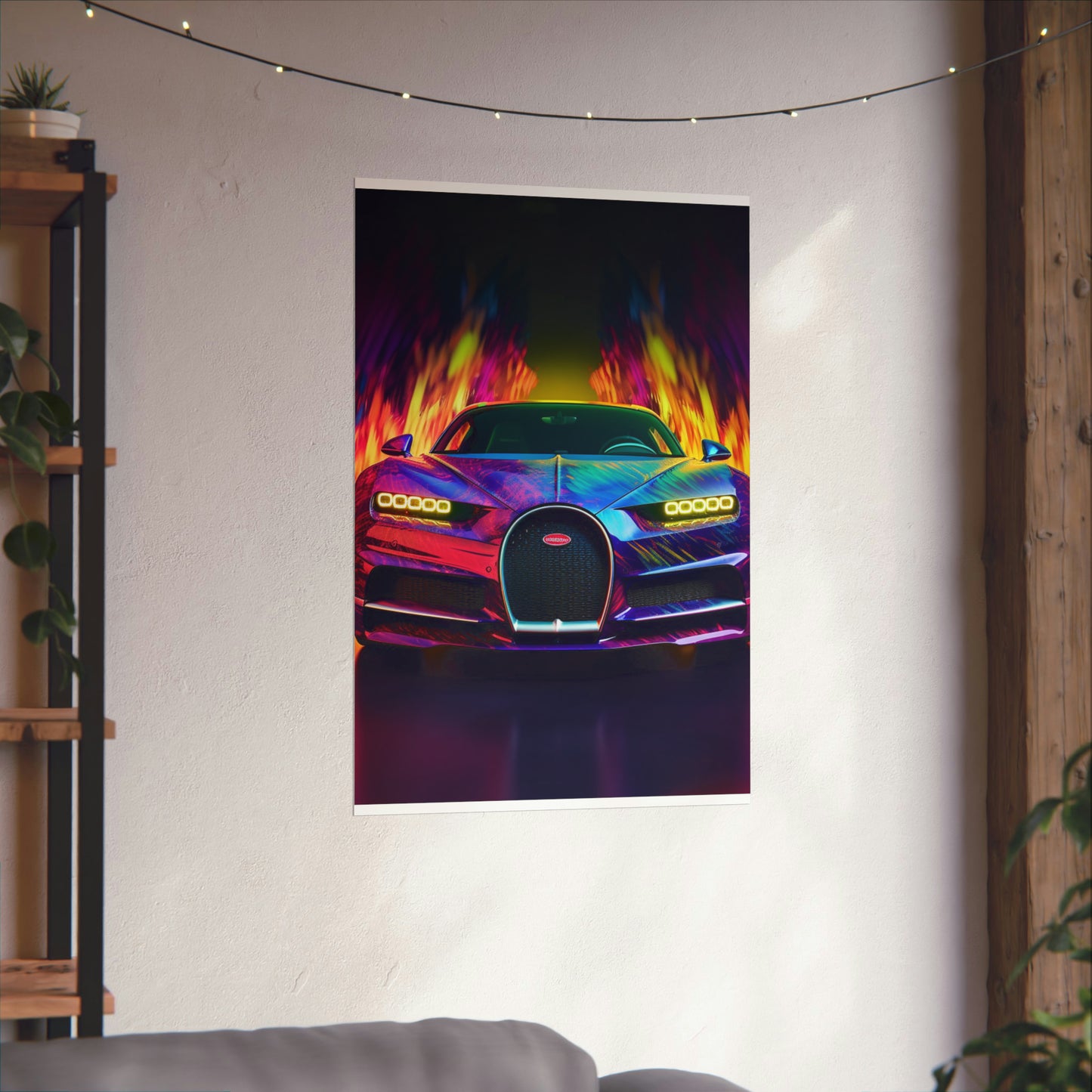 Premium Matte Vertical Posters Florescent Bugatti Flair 3