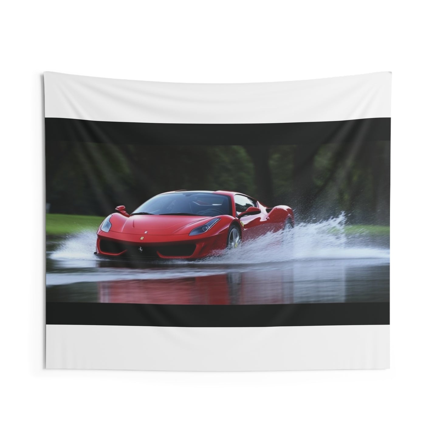 Indoor Wall Tapestries Water Ferrari Splash 2