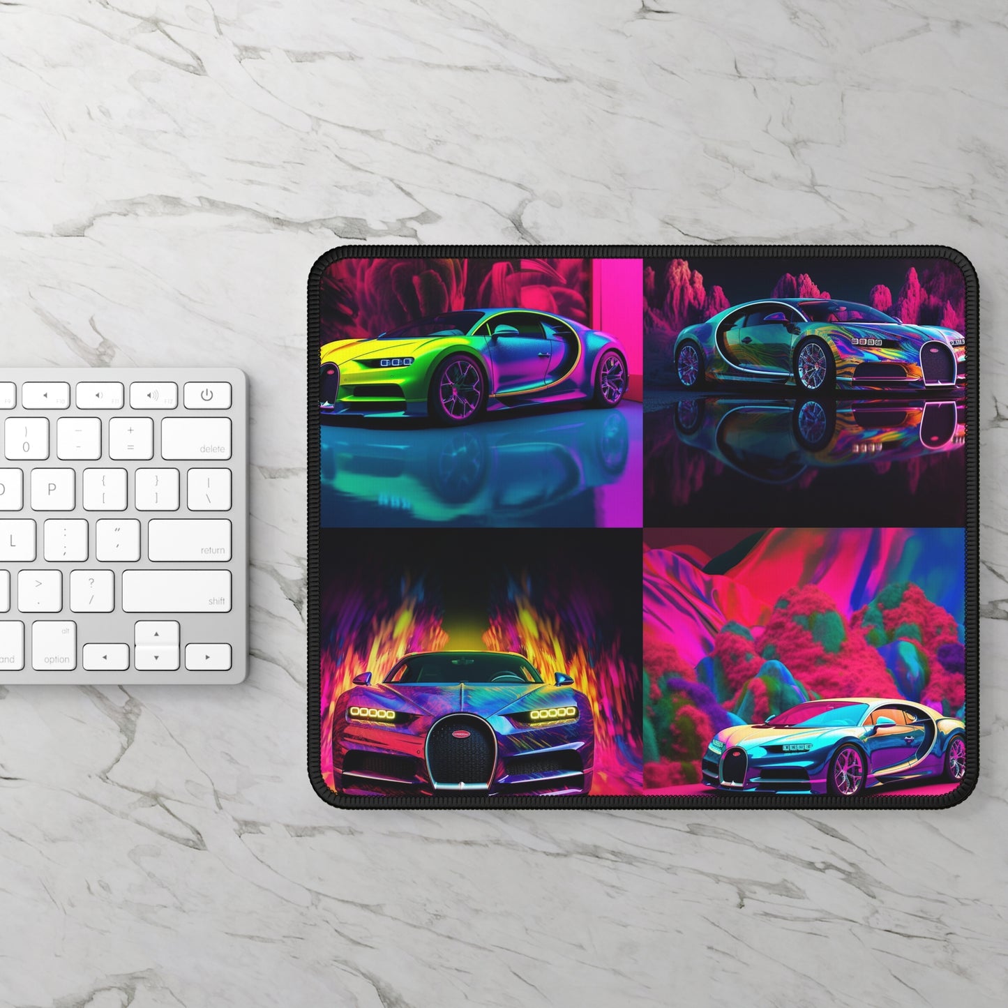 Gaming Mouse Pad  Florescent Bugatti Flair 5