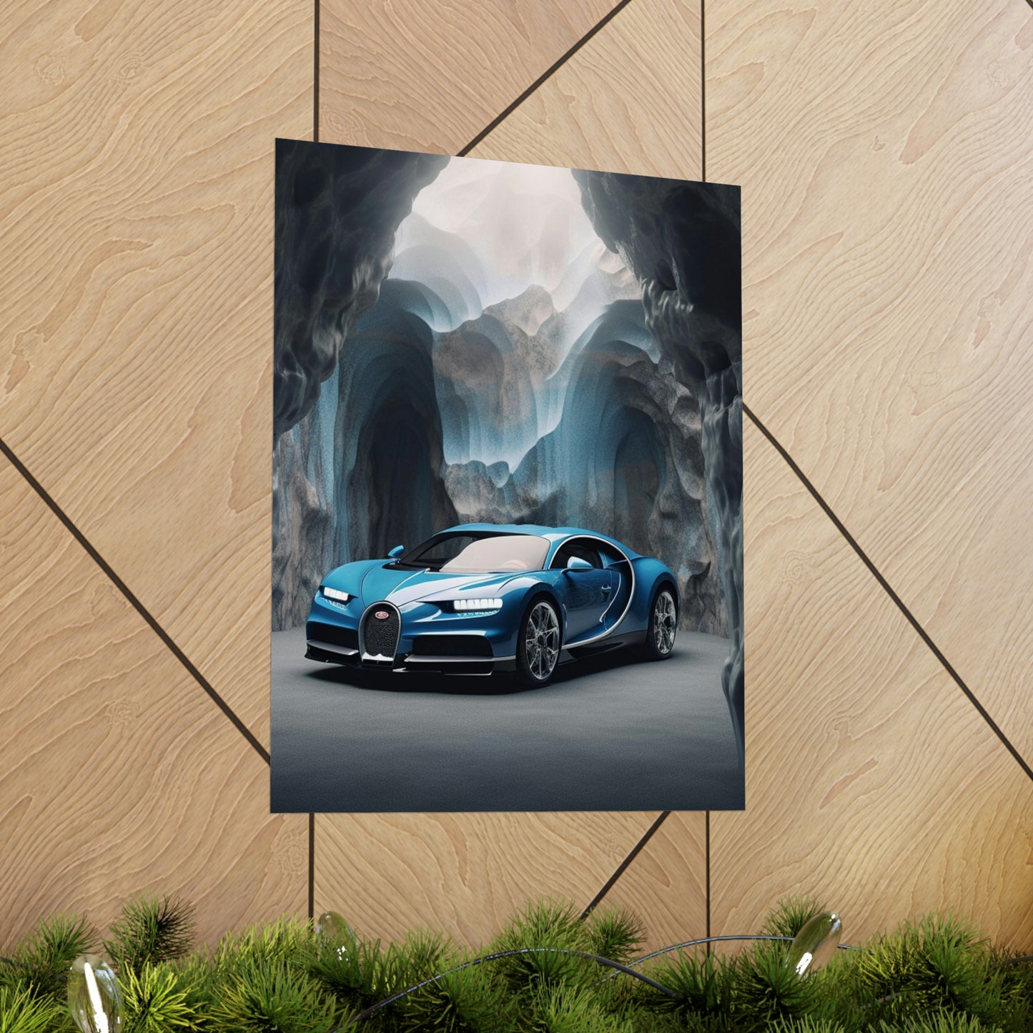 Premium Matte Vertical Posters Bugatti Real Look 2