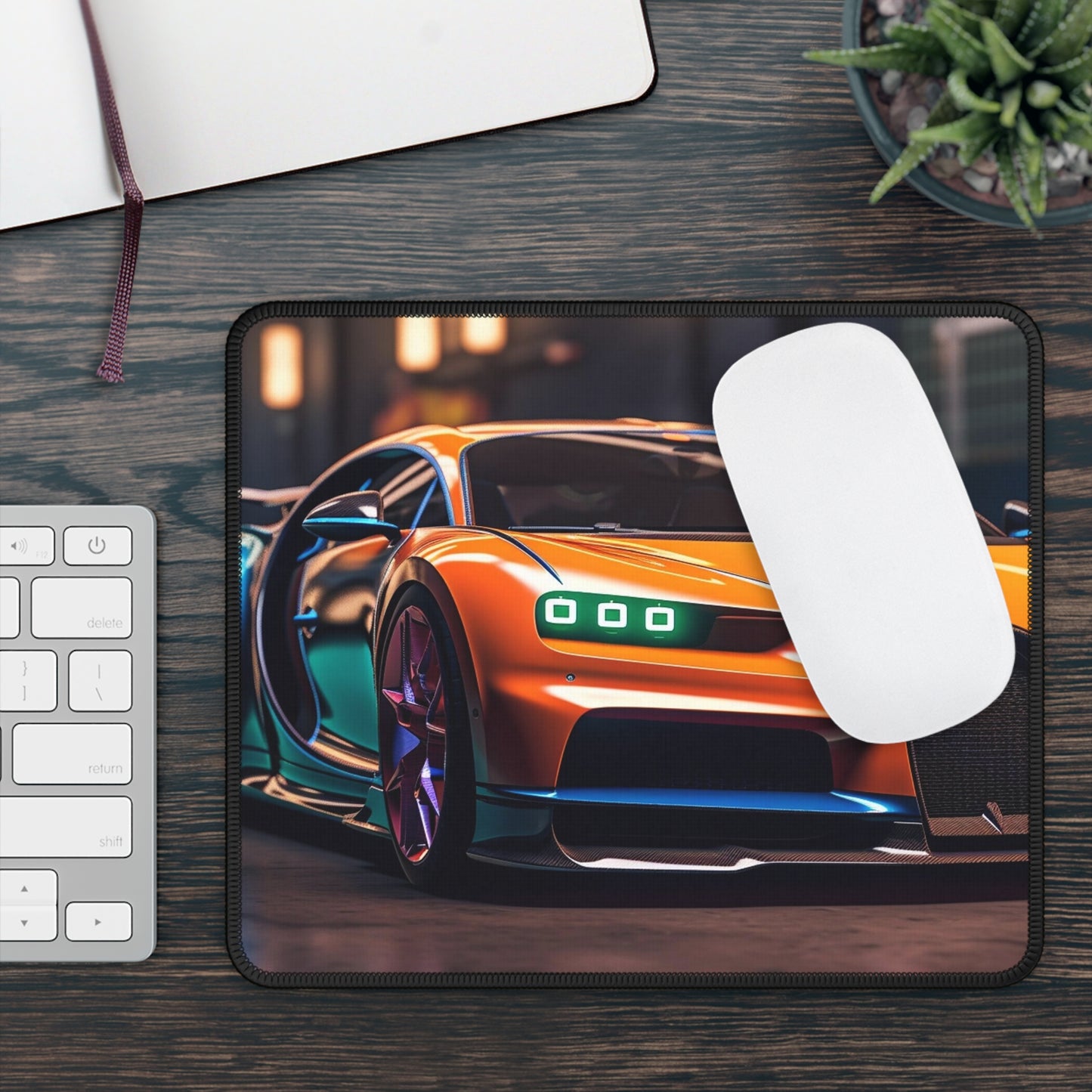 Gaming Mouse Pad  Hyper Bugatti Neon Chiron 1