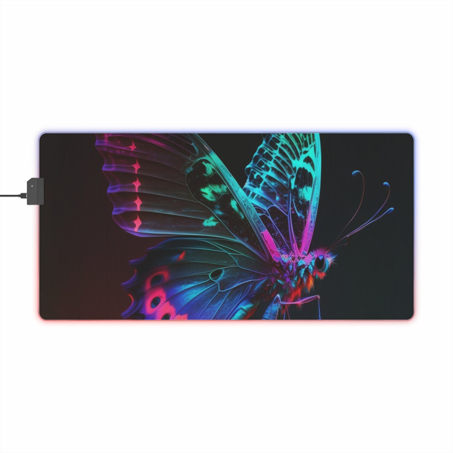 LED Gaming Mouse Pad Raw Hyper Color Butterfly 1
