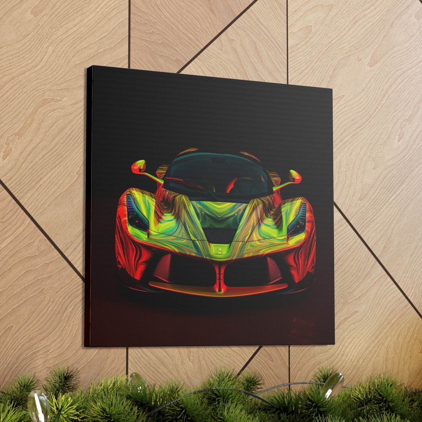 Canvas Gallery Wraps Ferrari Neon 1