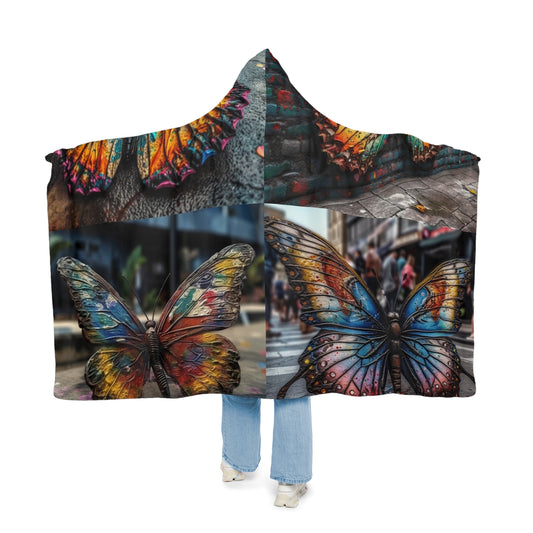 Snuggle Hooded Blanket Liquid Street Butterfly 5