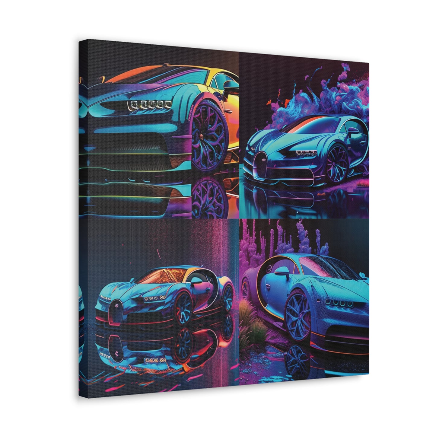 Canvas Gallery Wraps Bugatti Neon Chiron 5