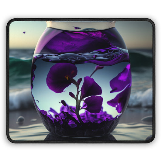 Gaming Mouse Pad  Purple Sweet pea in a vase 4