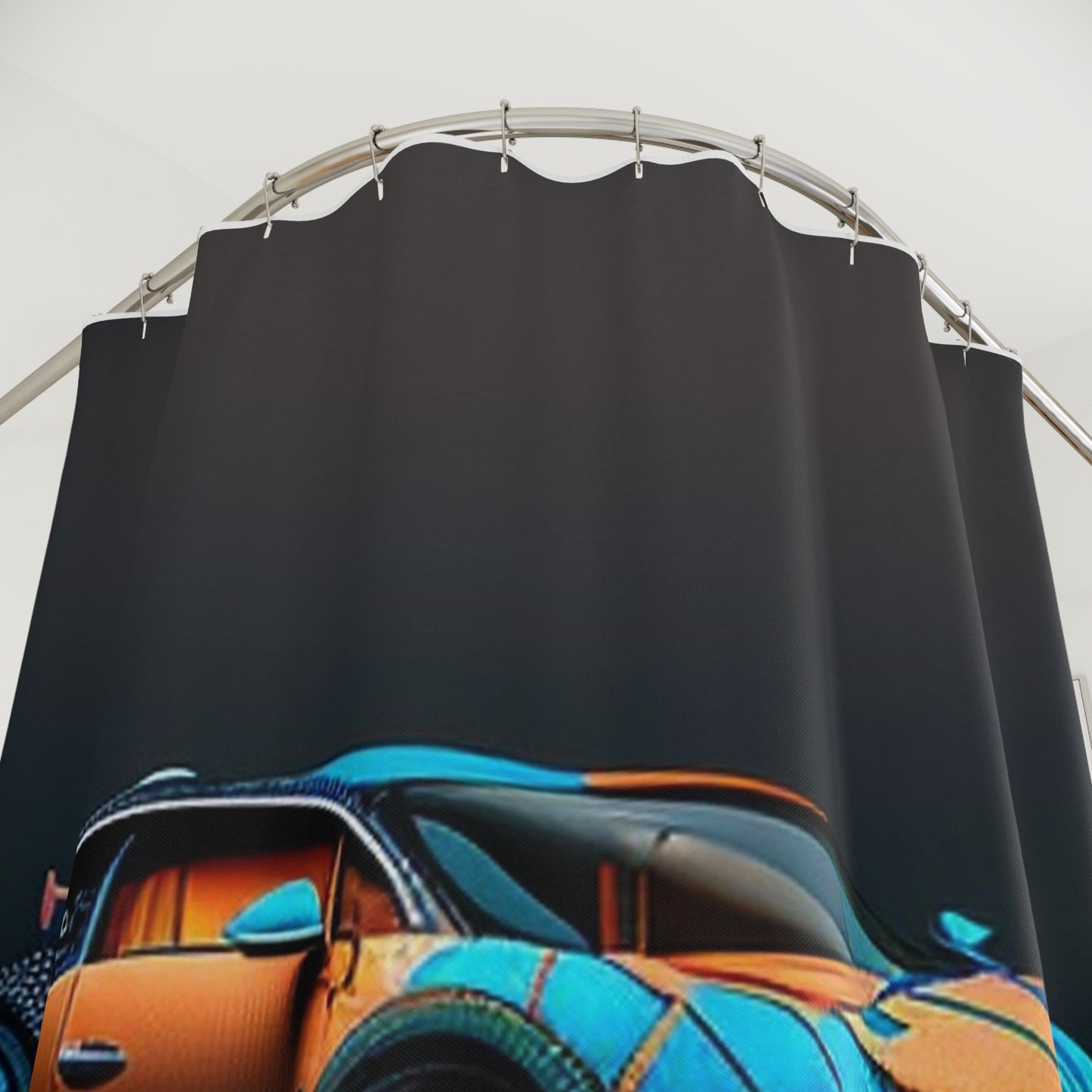 Polyester Shower Curtain Bugatti Blue 1