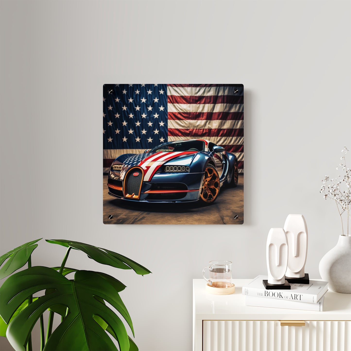 Acrylic Wall Art Panels Bugatti Flag American 4