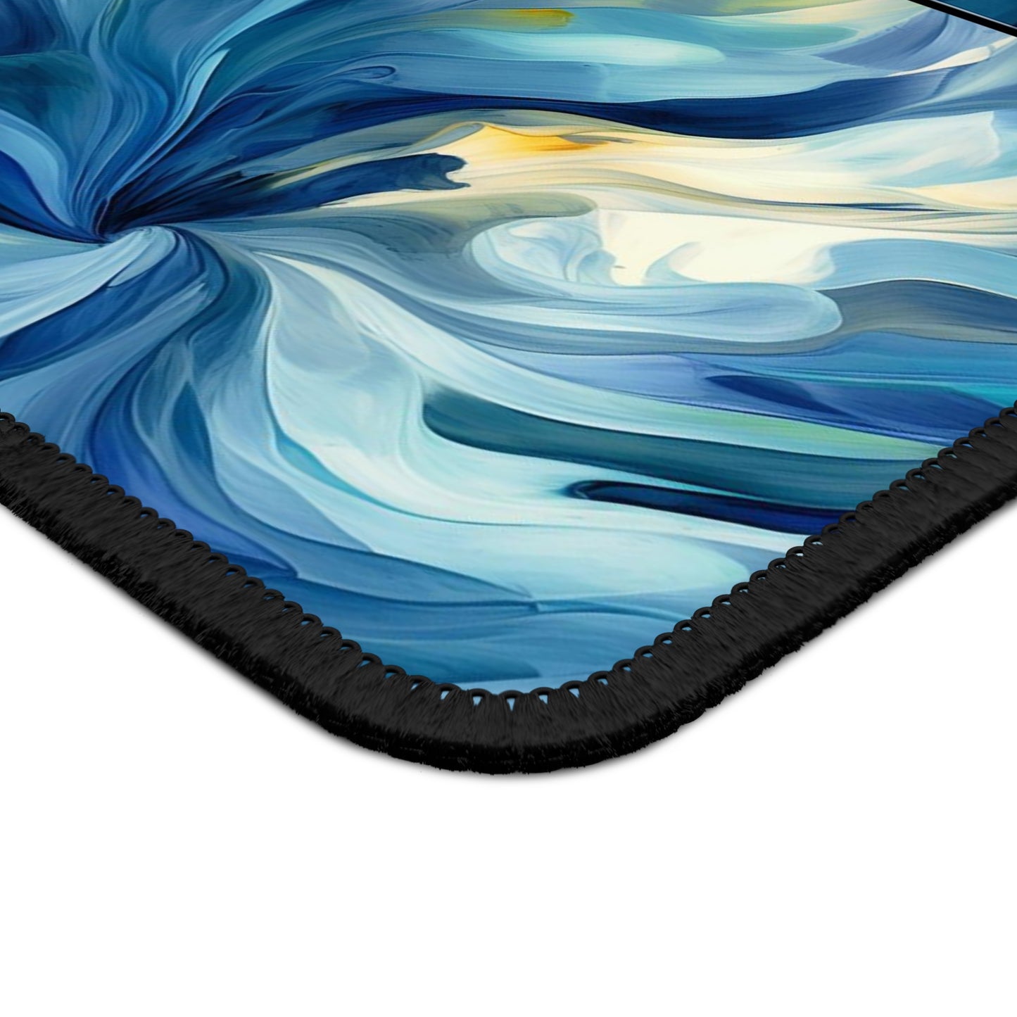 Gaming Mouse Pad  Blue Tluip Abstract 5