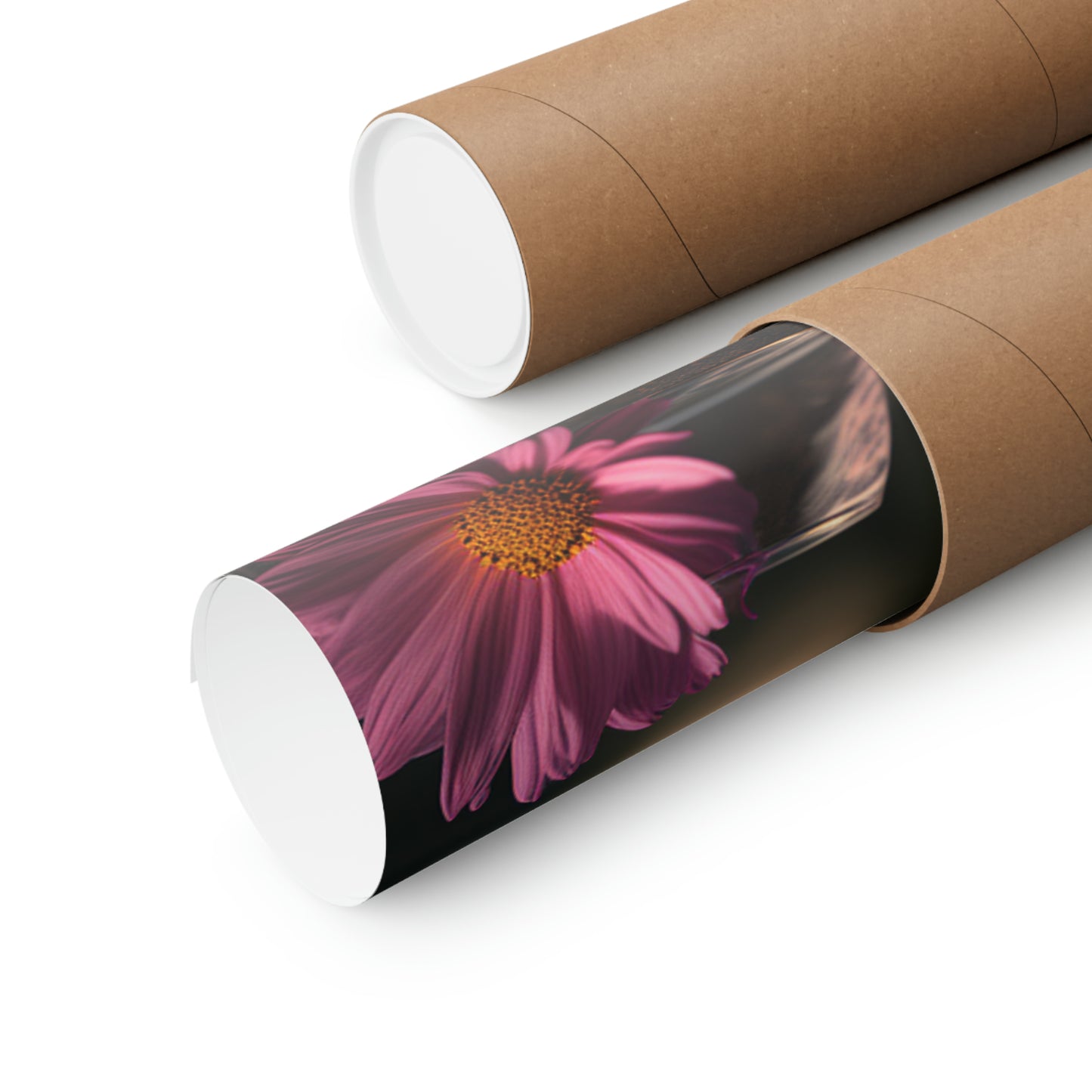 Premium Matte Vertical Posters Pink Daisy 5