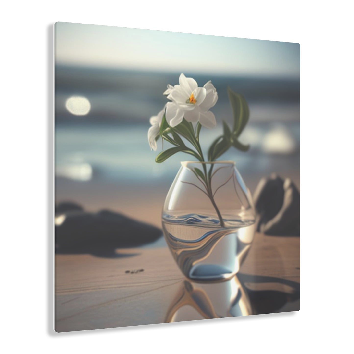 Acrylic Prints Jasmine glass vase 3