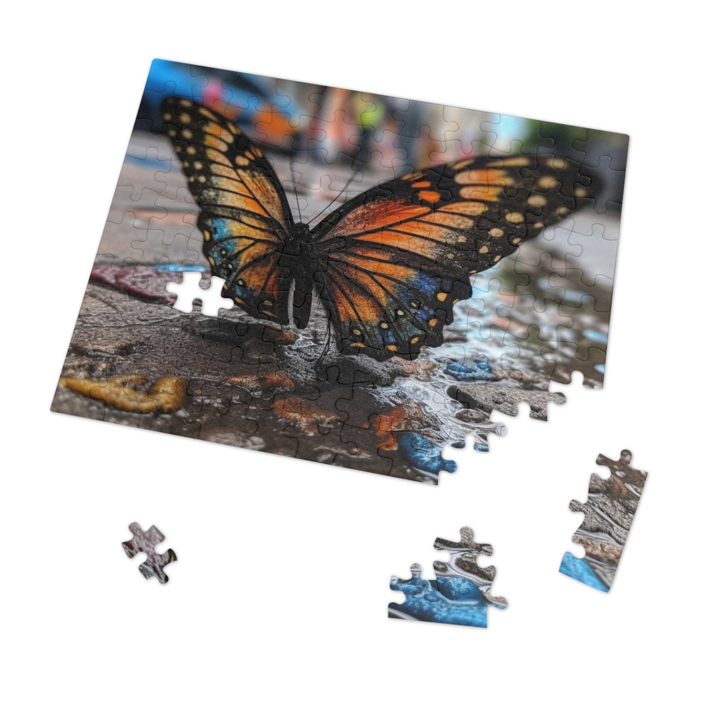 Jigsaw Puzzle (30, 110, 252, 500,1000-Piece) Water Butterfly Street 4