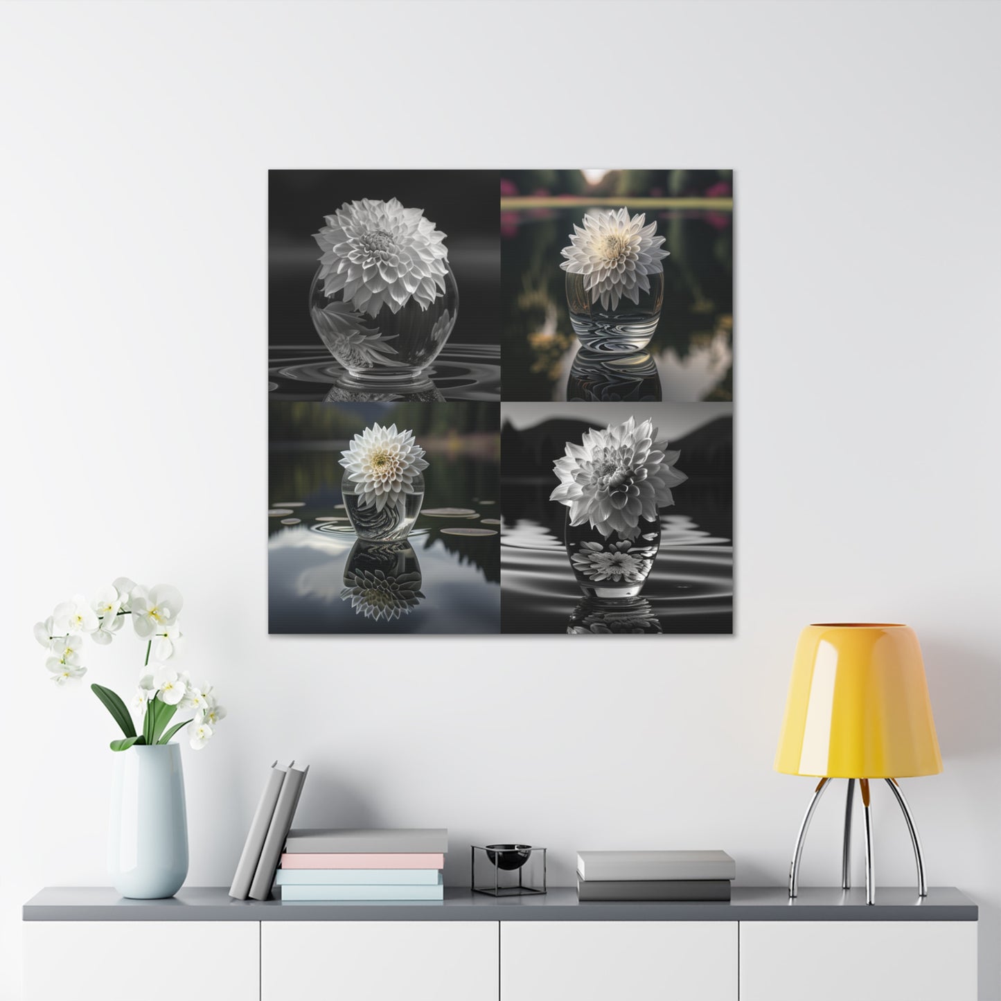 Canvas Gallery Wraps White Dahlia 5