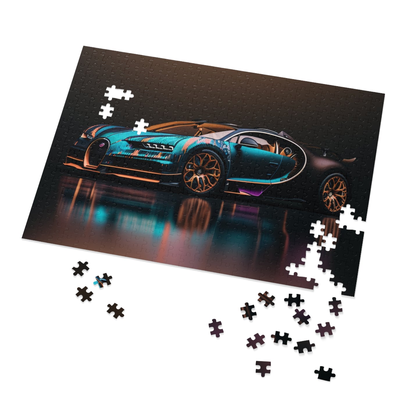 Jigsaw Puzzle (30, 110, 252, 500,1000-Piece) Bugatti Blue 2