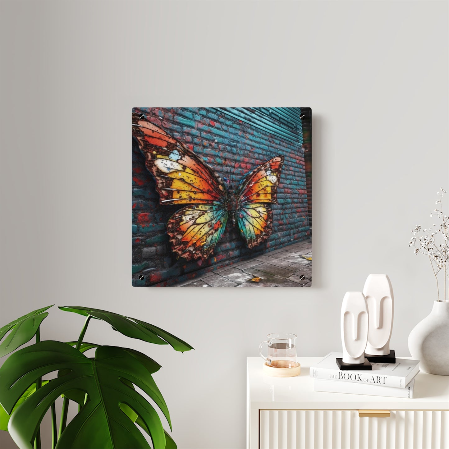 Acrylic Wall Art Panels Liquid Street Butterfly 2