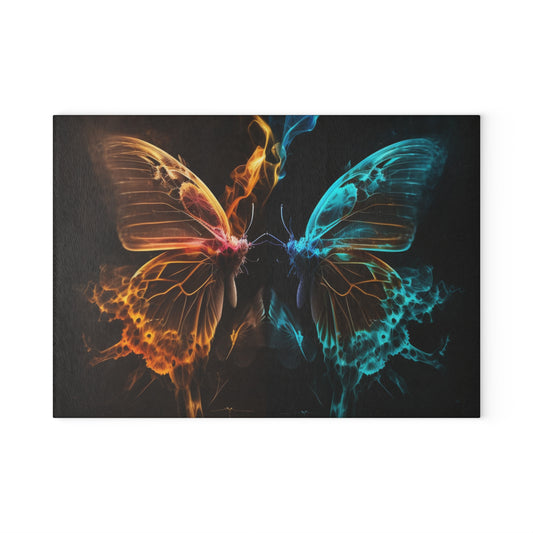 Glass Cutting Board Kiss Neon Butterfly 10