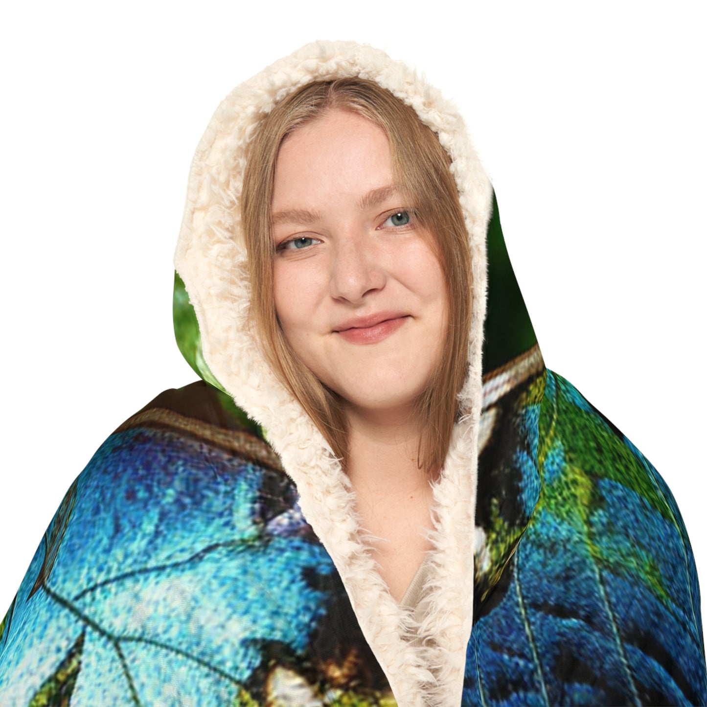 Snuggle Hooded Blanket Jungle Butterfly 2