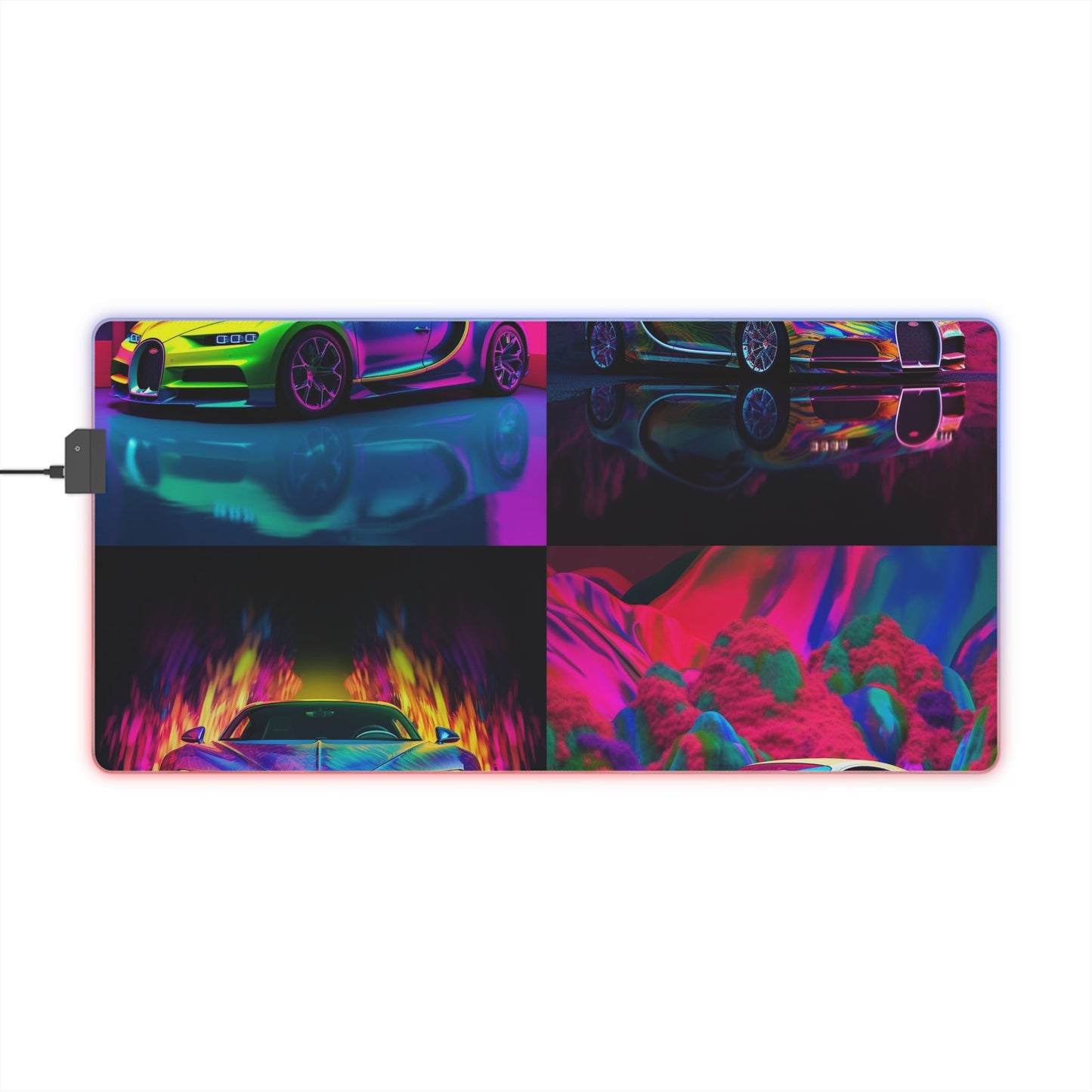 LED Gaming Mouse Pad Florescent Bugatti Flair 5