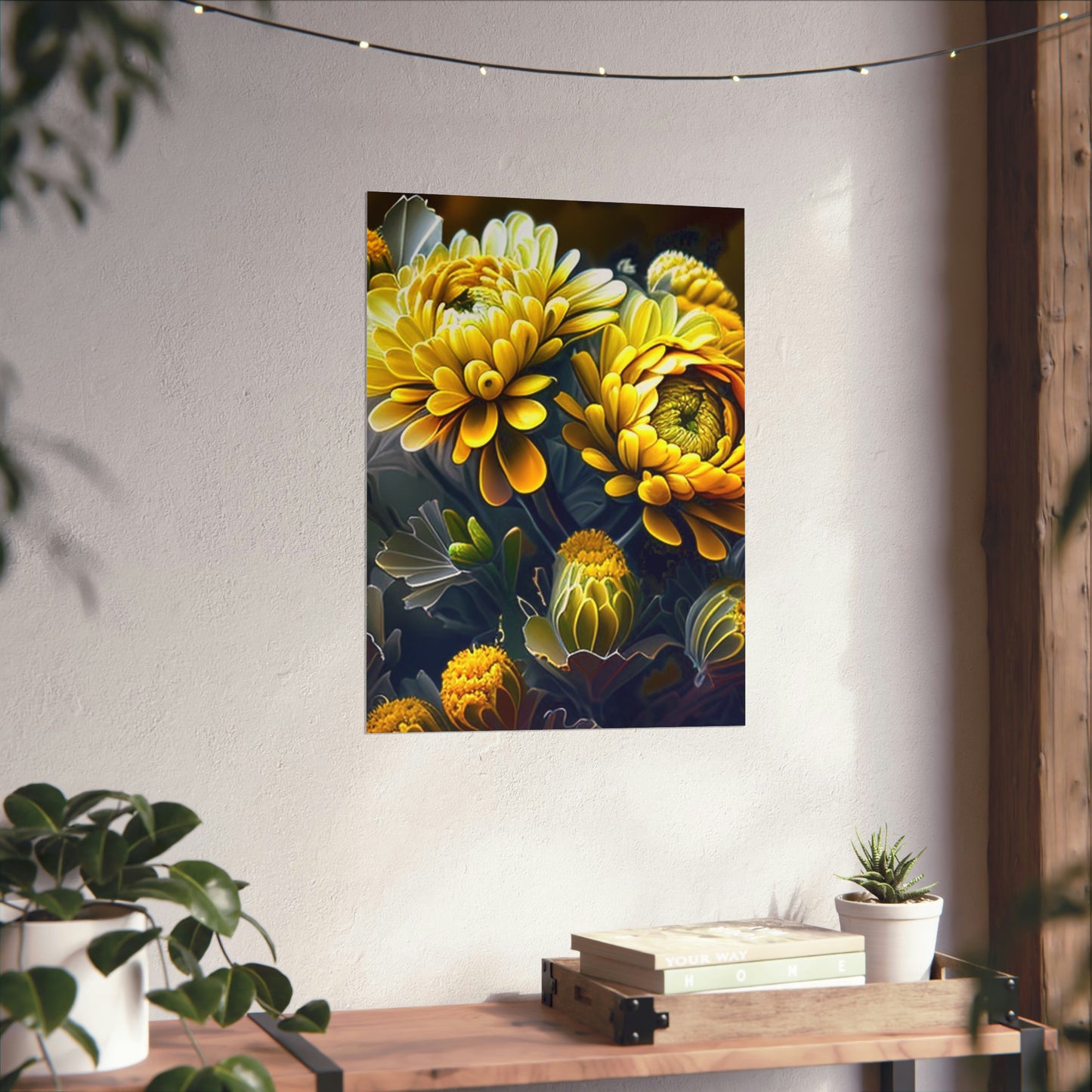 Premium Matte Vertical Posters Yellow Hermosas Flores Amarillas 4