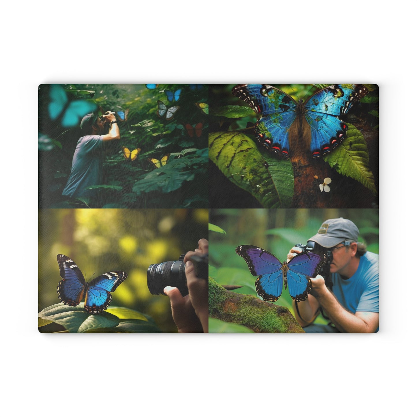 Glass Cutting Board Jungle Butterfly 5