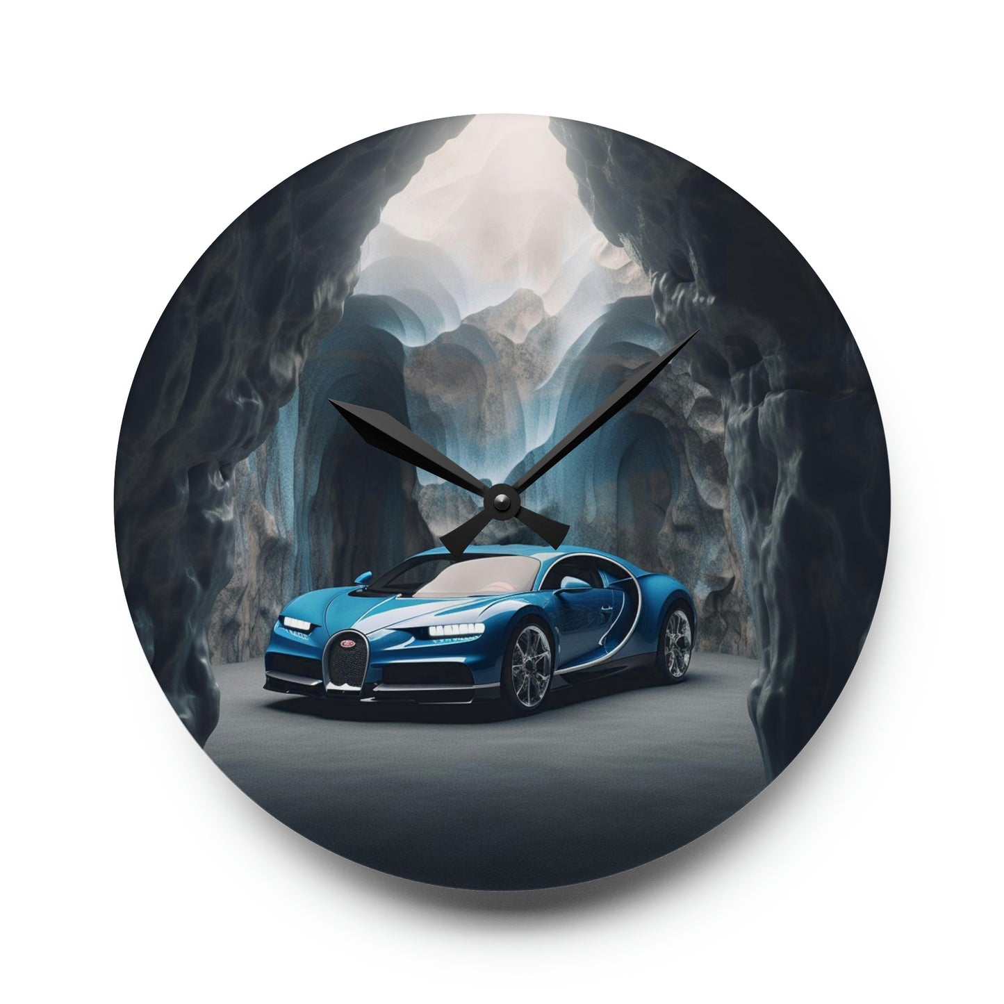 Acrylic Wall Clock Bugatti Real Look 2