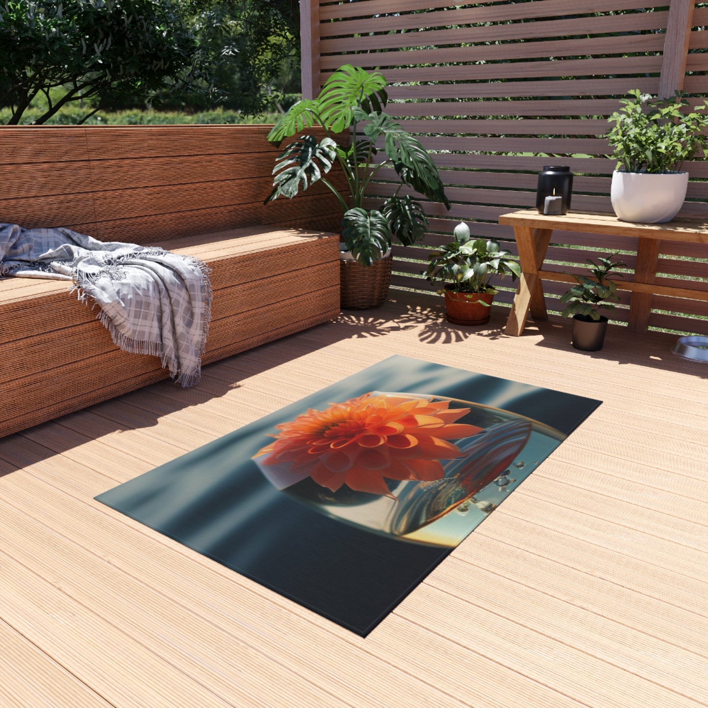 Outdoor Rug  Dahlia Orange 2