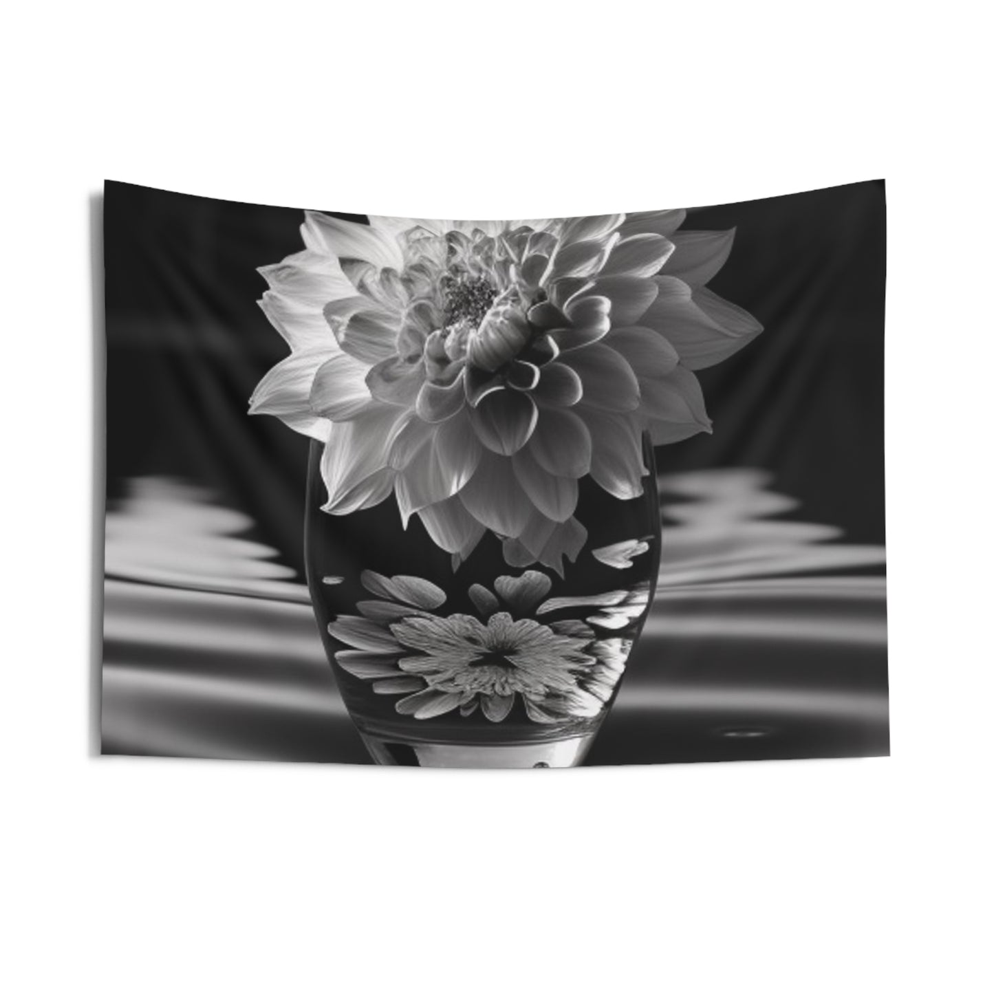 Indoor Wall Tapestries White Dahlia 4