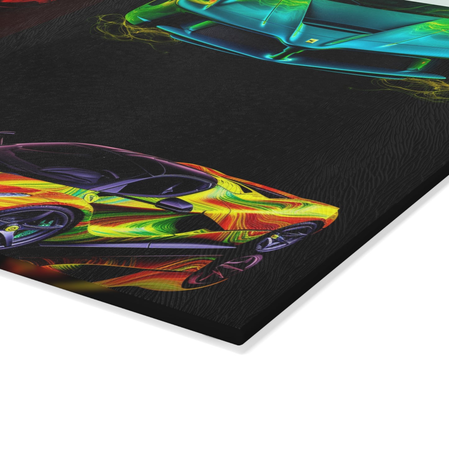 Glass Cutting Board Ferrari Neon 5