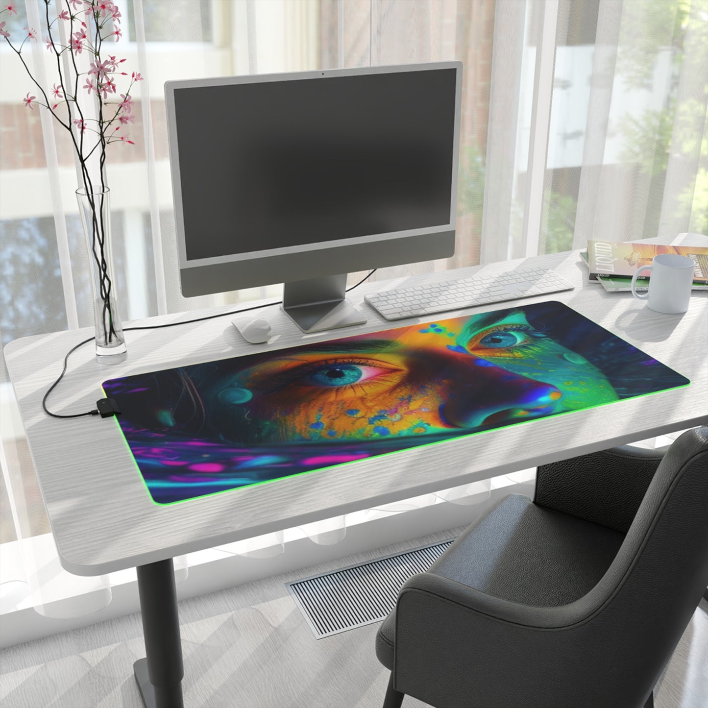 LED Gaming Mouse Pad Florescent Glow 3