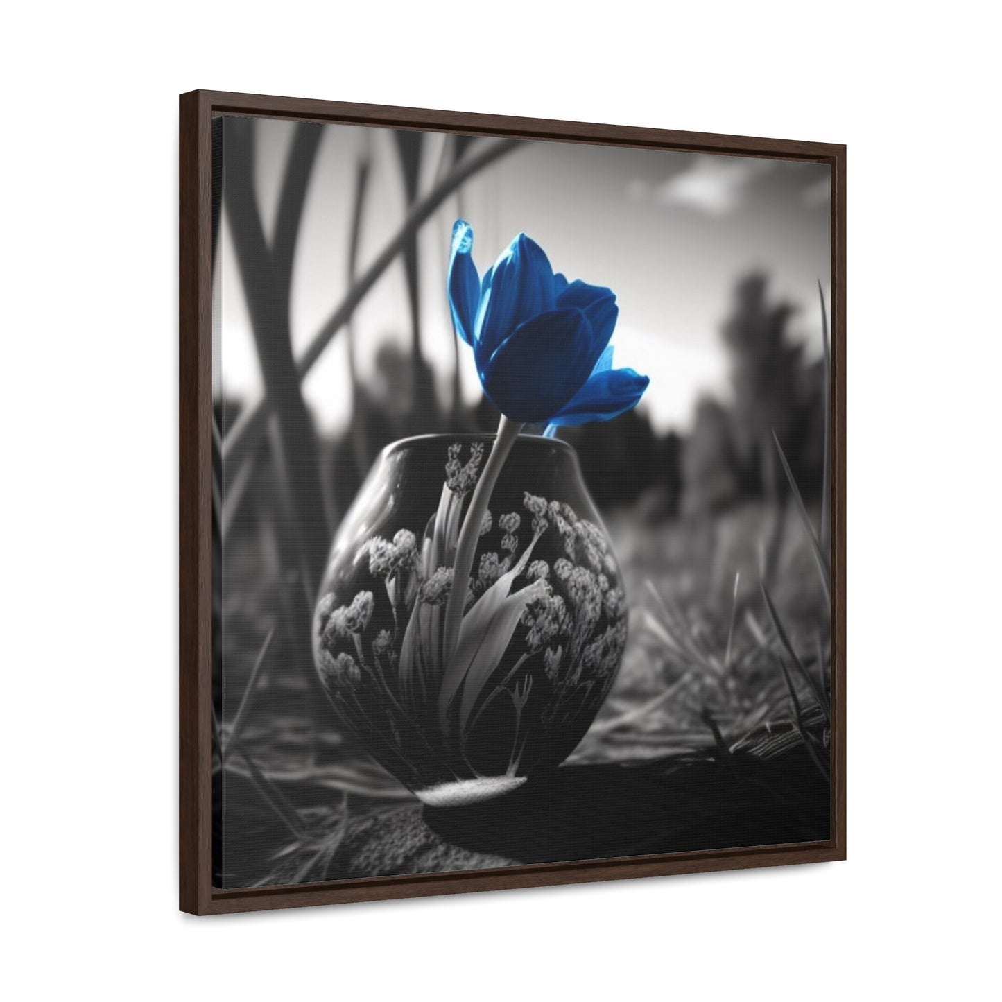 Gallery Canvas Wraps, Square Frame Tulip 3