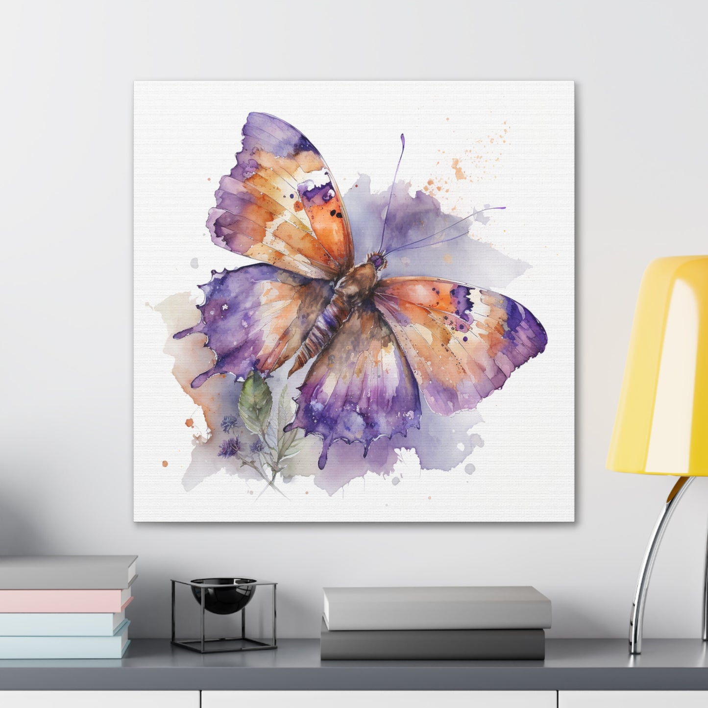 Canvas Gallery Wraps MerlinRose Watercolor Butterfly 1