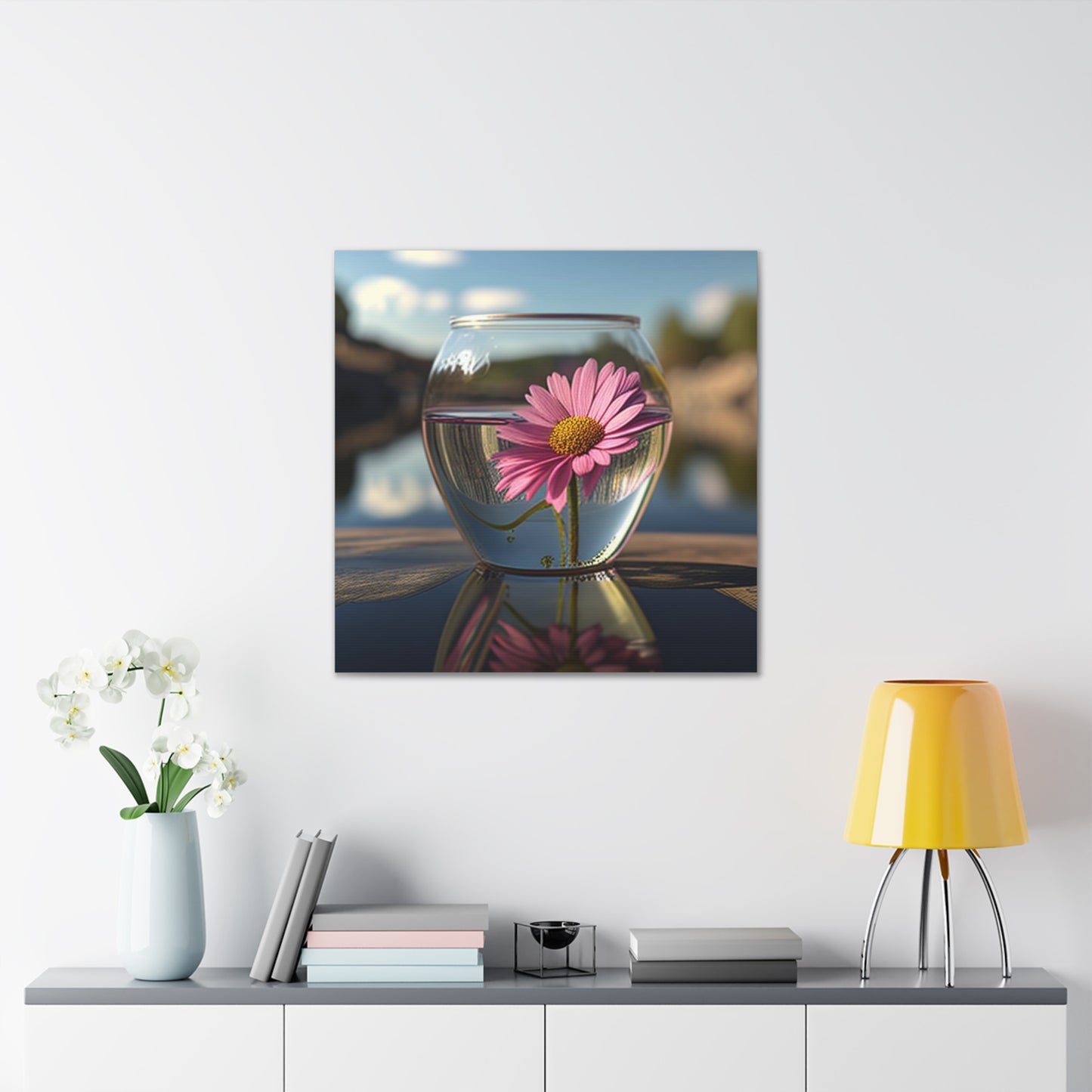 Canvas Gallery Wraps Pink Daisy 3