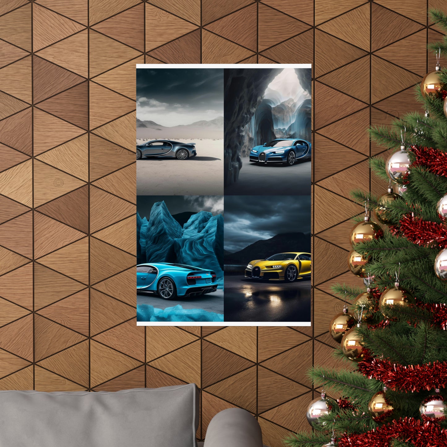 Premium Matte Vertical Posters Bugatti Real Look 5