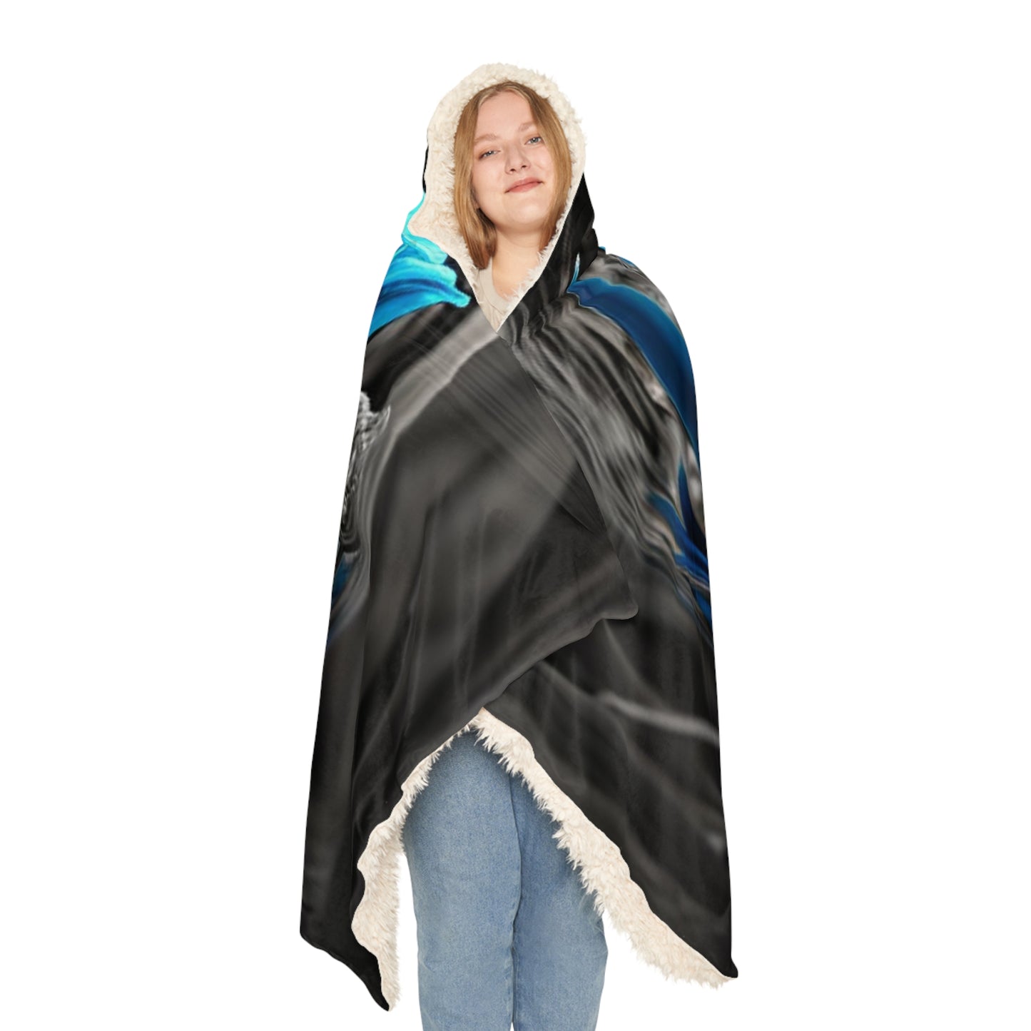 Snuggle Hooded Blanket Tulip Blue 4