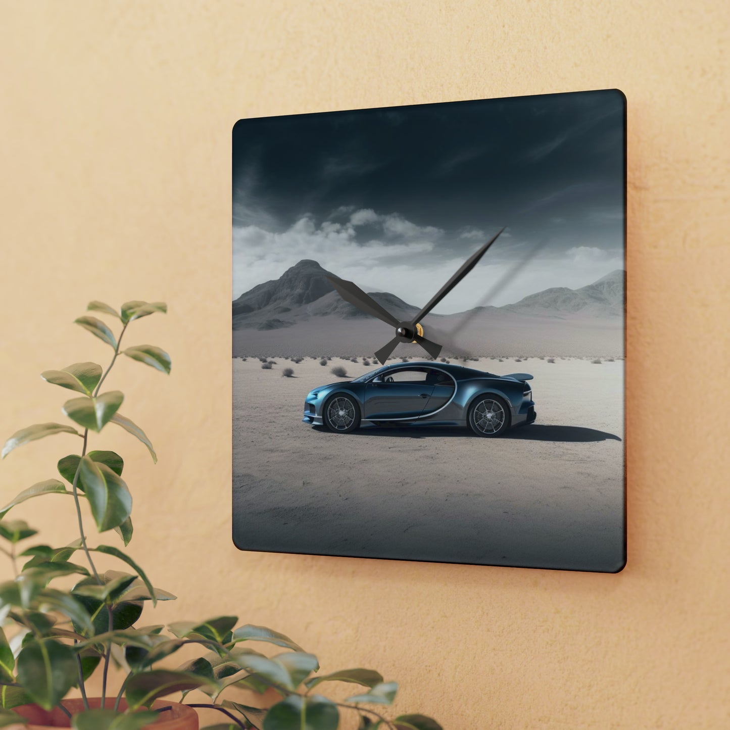 Acrylic Wall Clock Bugatti Real Look 1