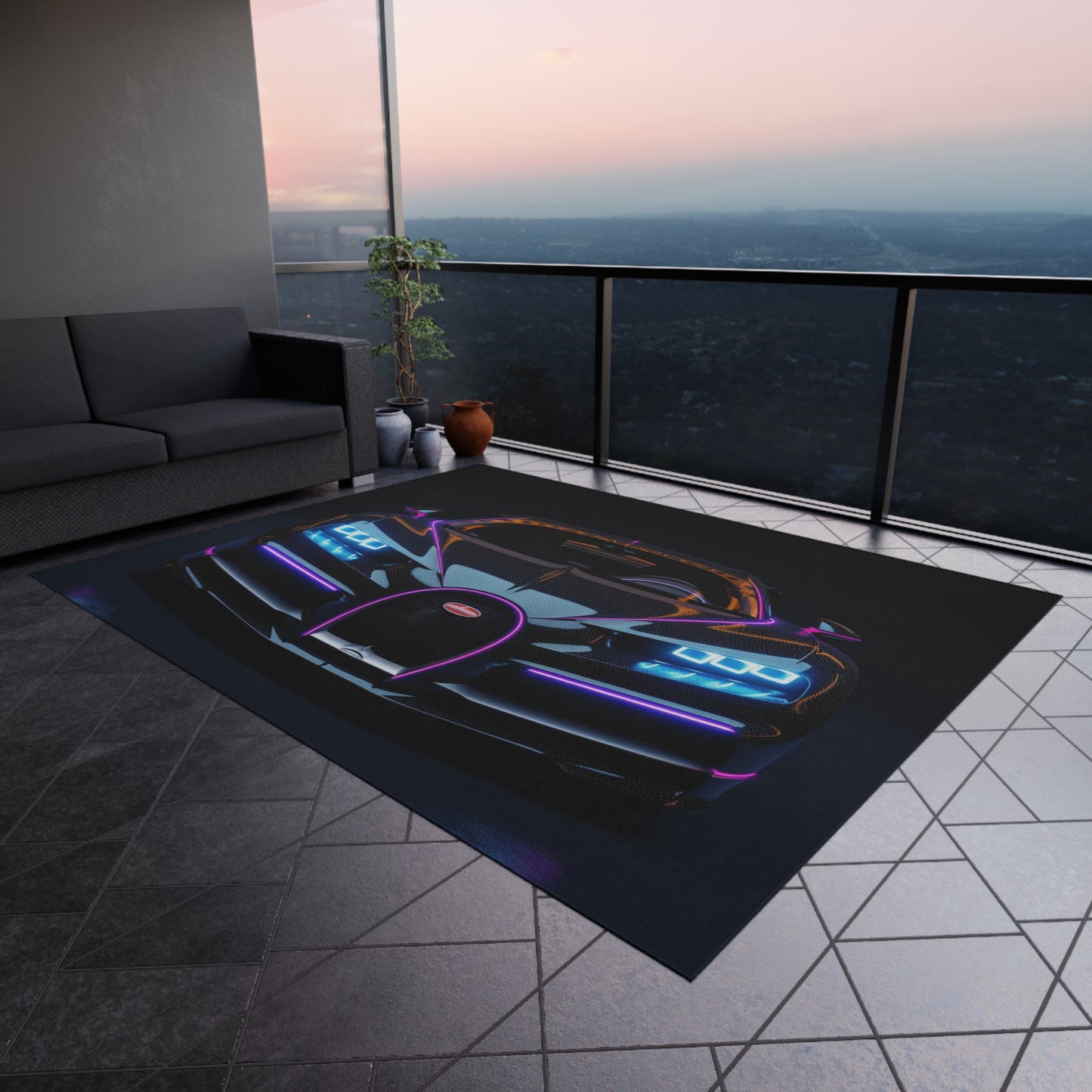 Outdoor Rug  Hyper Bugatti Chiron 2