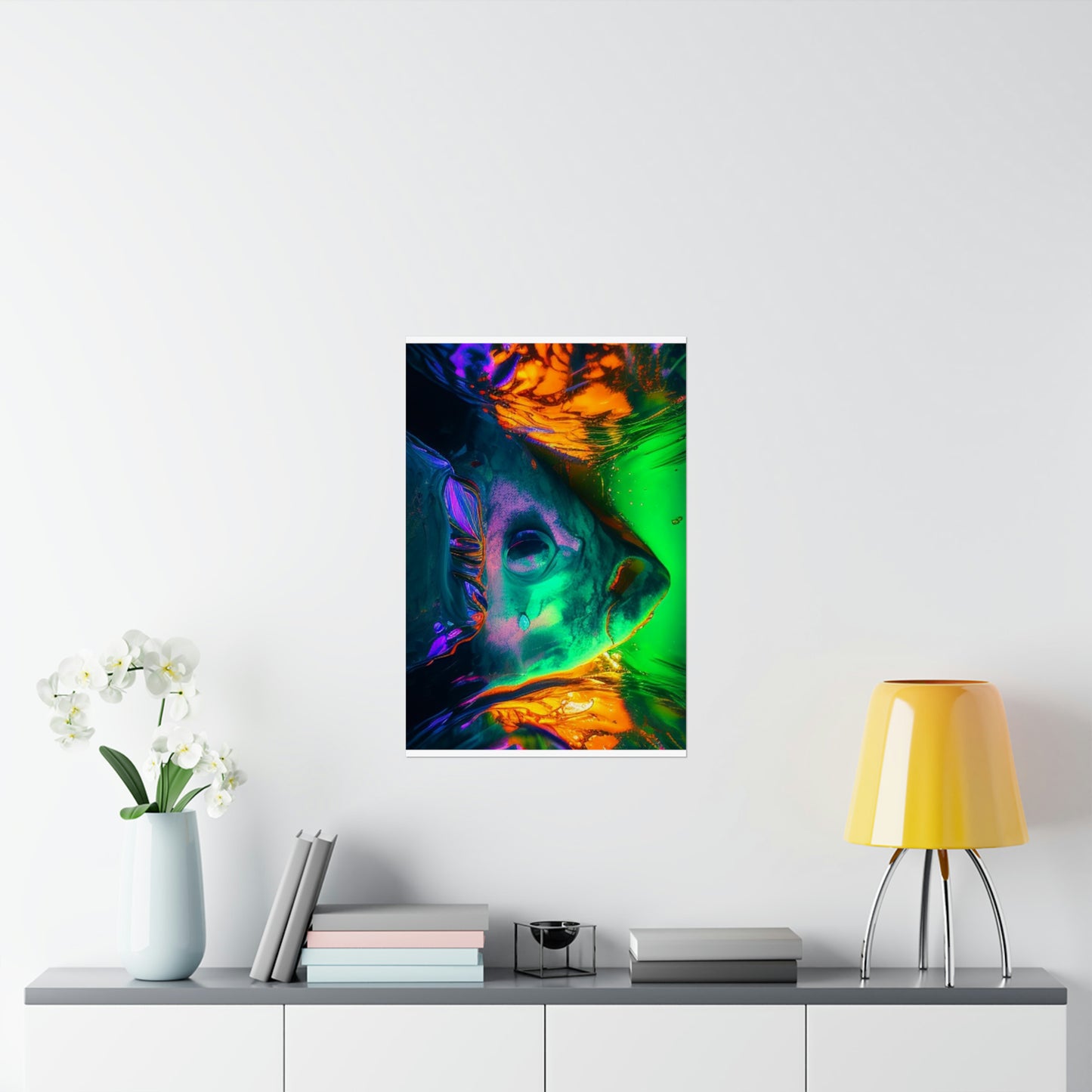 Premium Matte Vertical Posters Florescent Glow 1