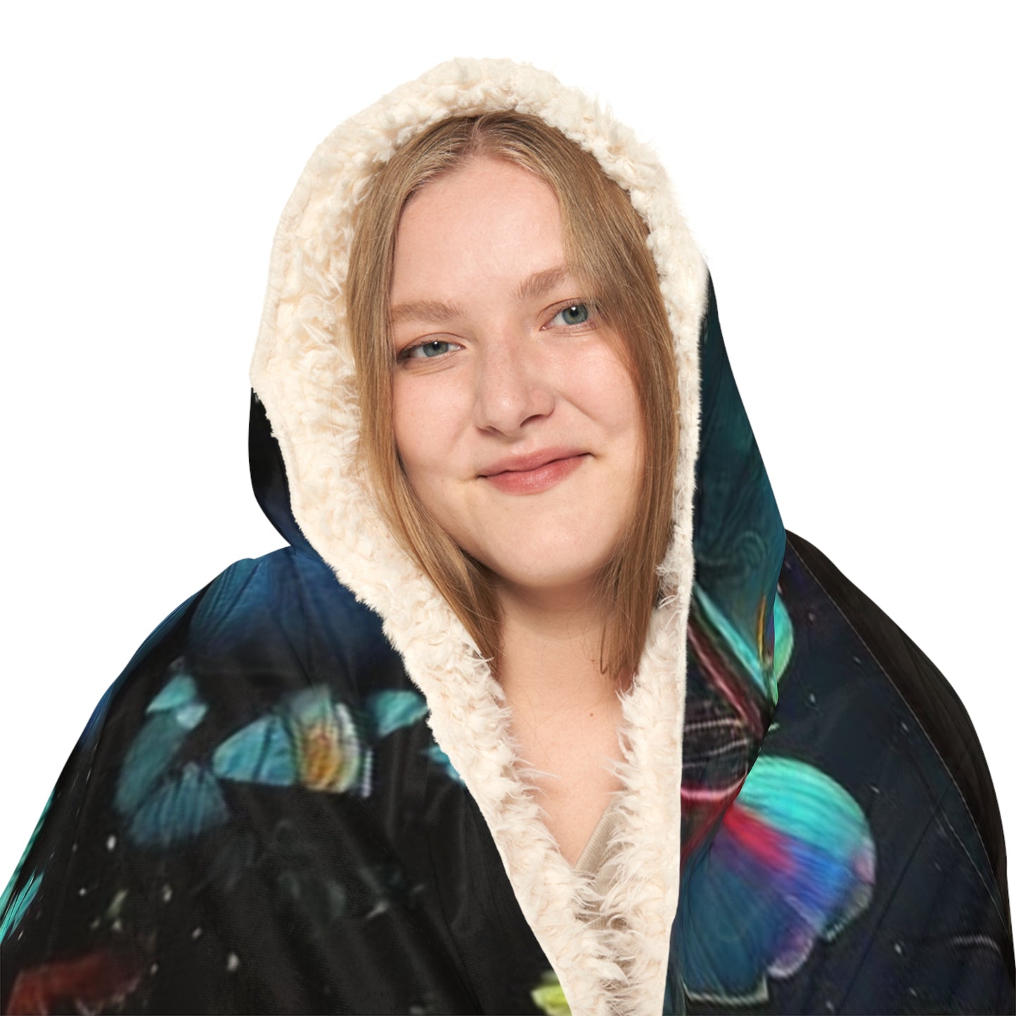 Snuggle Hooded Blanket Moon Butterfly 4
