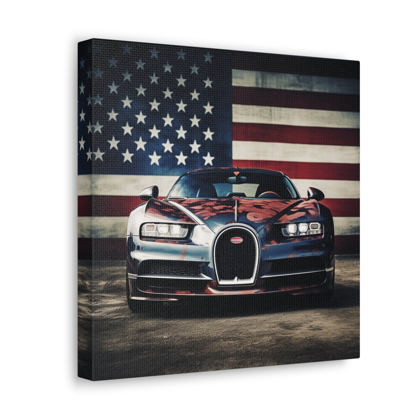 Canvas Gallery Wraps Bugatti Flag 3
