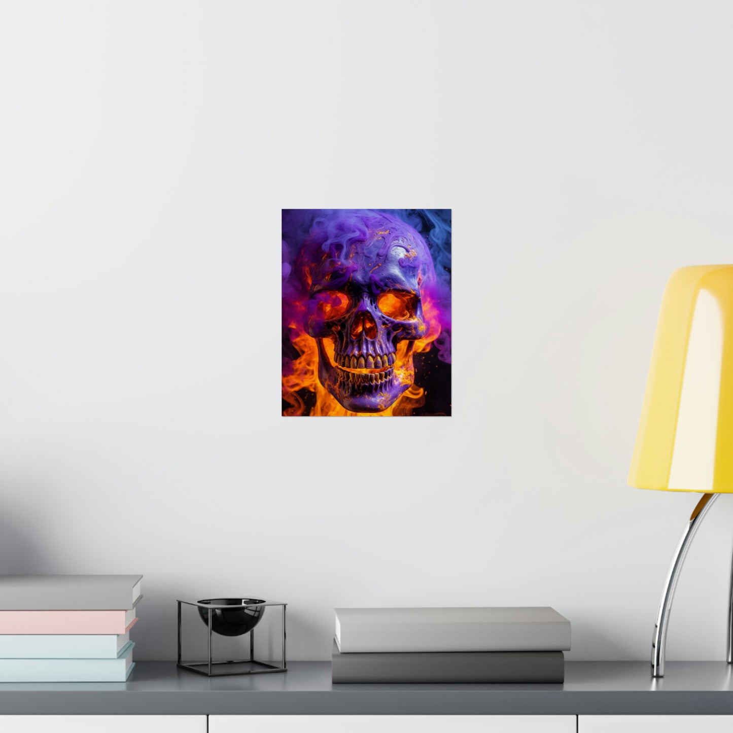 Premium Matte Vertical Posters Macro Skull 1