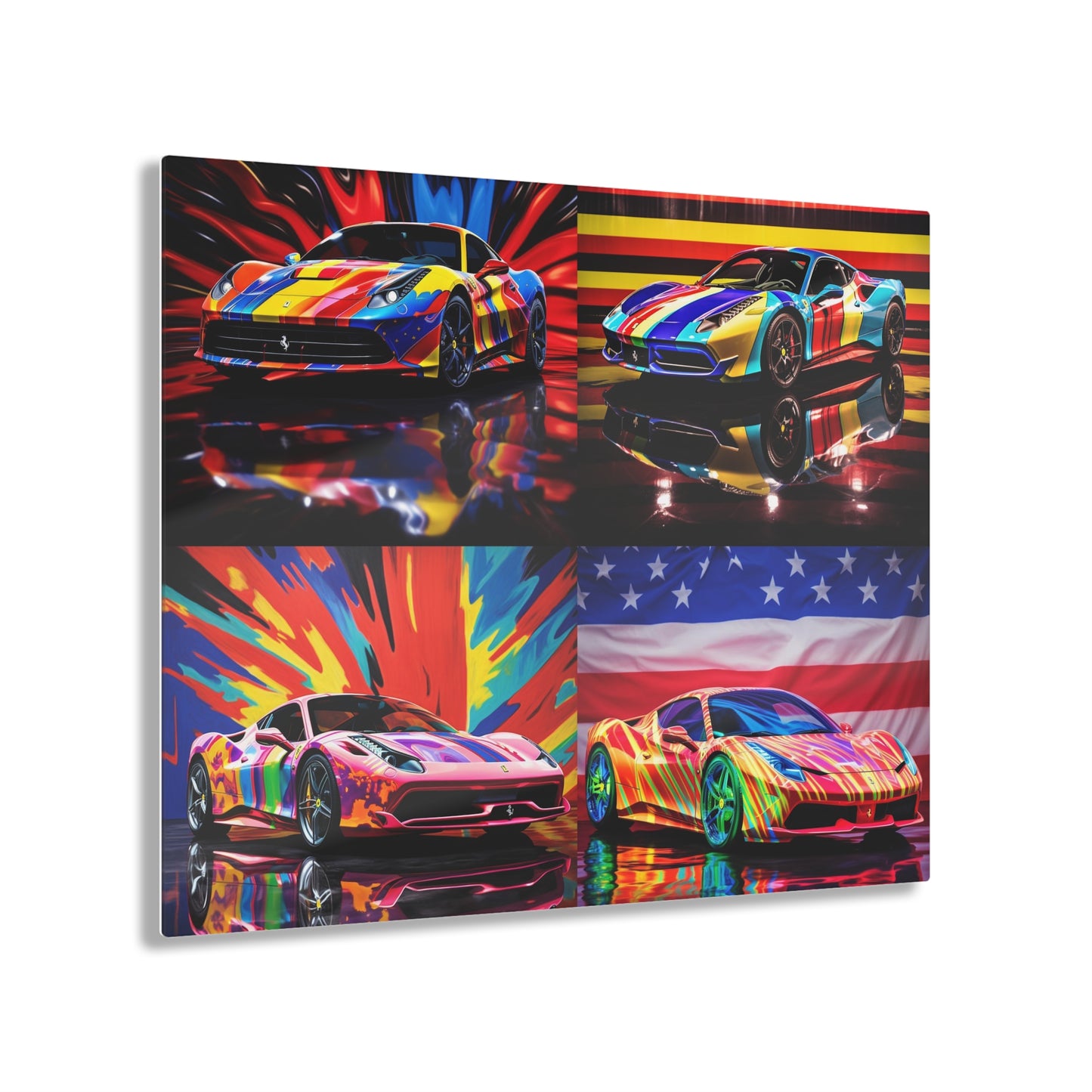 Acrylic Prints Hyper Colorfull Ferrari 5