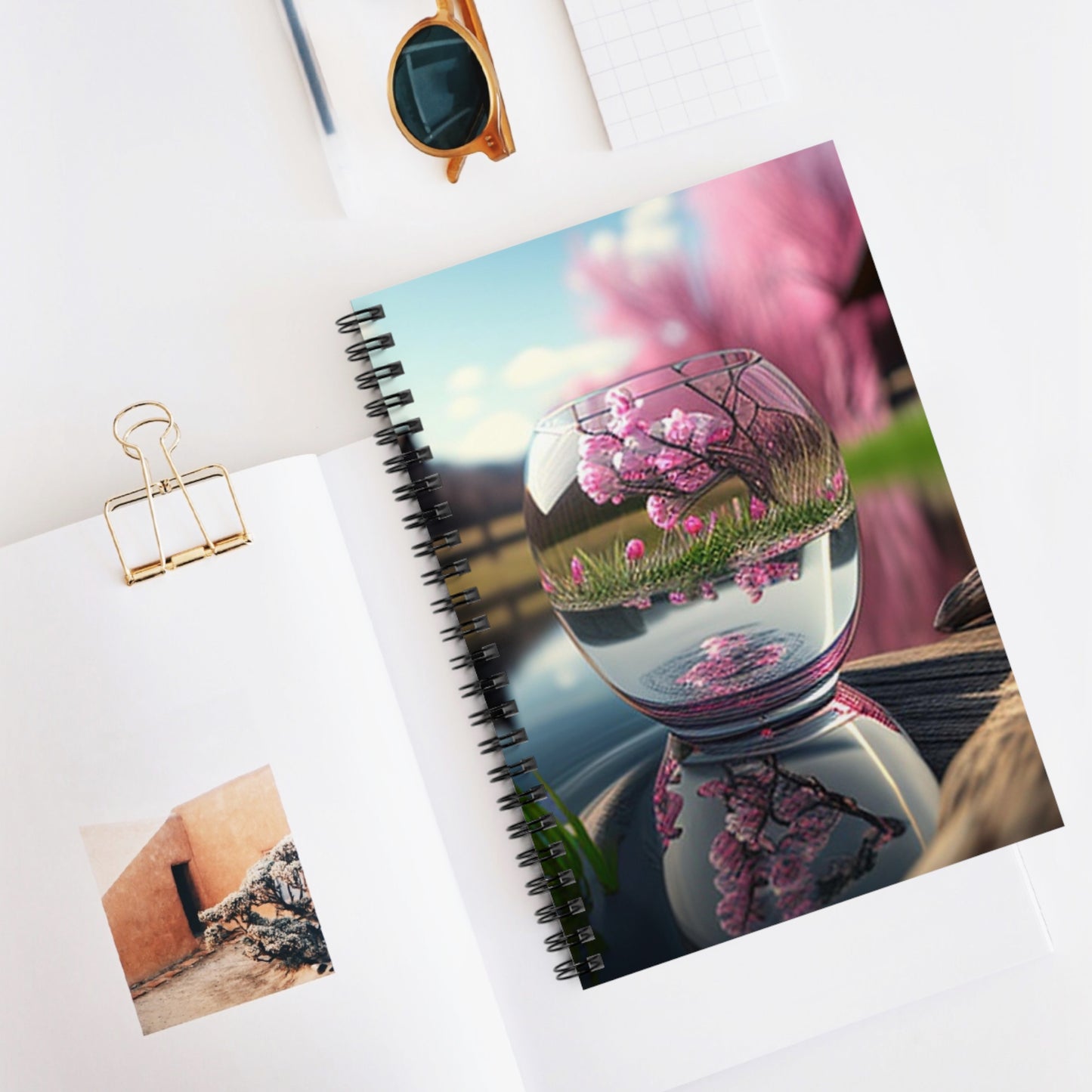 Spiral Notebook - Ruled Line Cherry Blossom 2