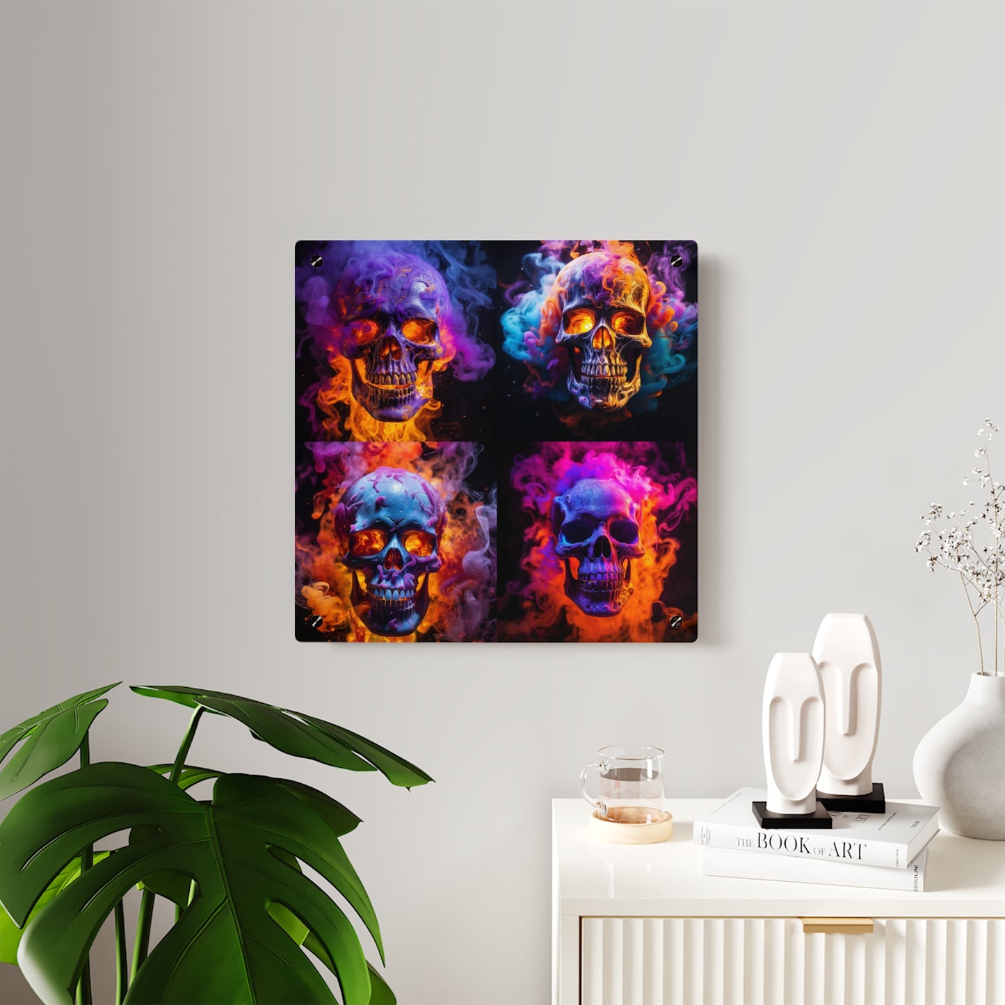 Acrylic Wall Art Panels Macro Skull 5