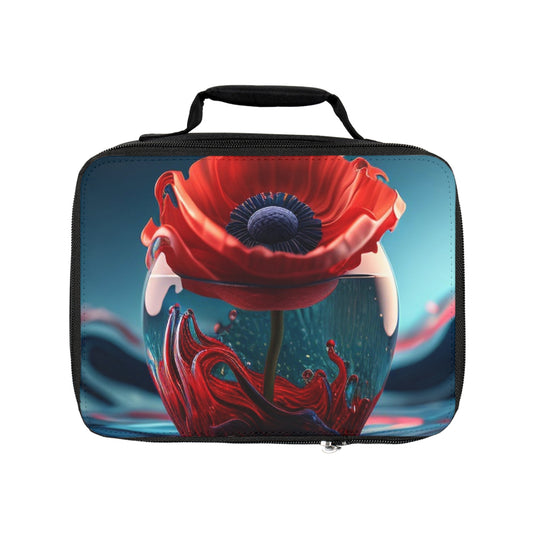 Lunch Bag Red Anemone in a Vase 2