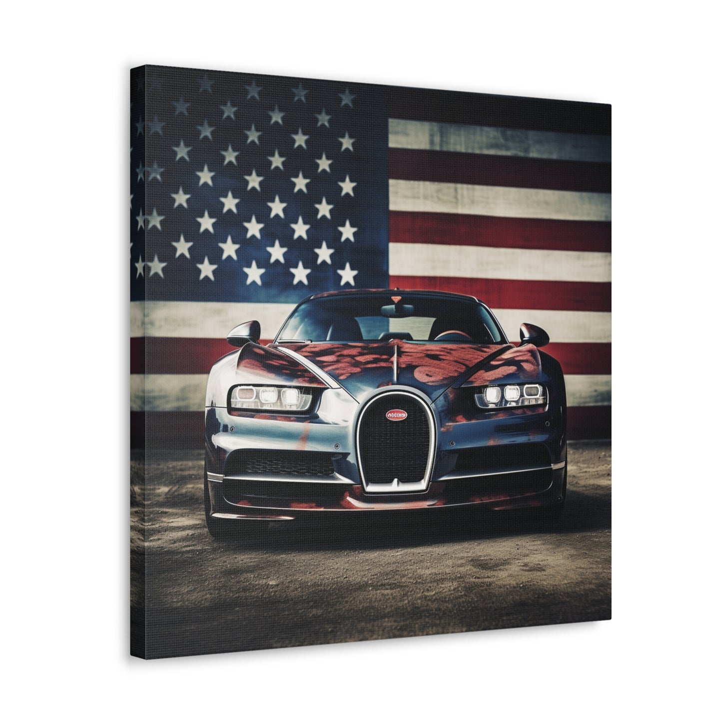Canvas Gallery Wraps Bugatti Flag 3